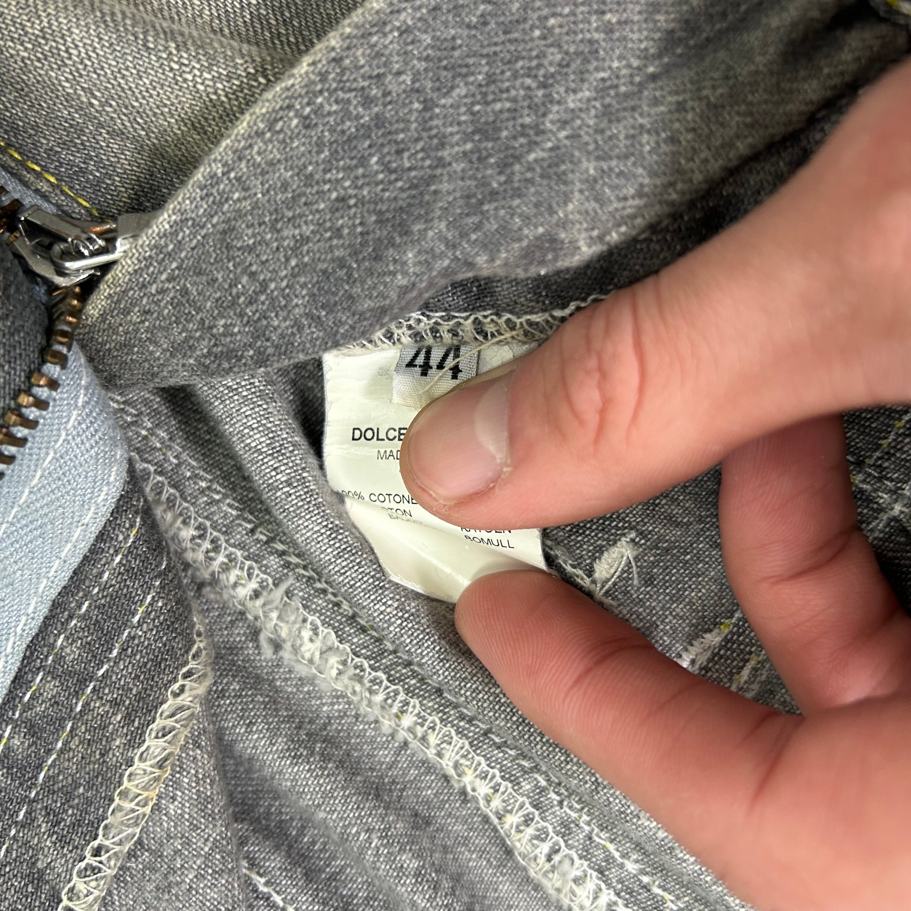 Dolce & Gabbana Grey Washed Cargo Pants