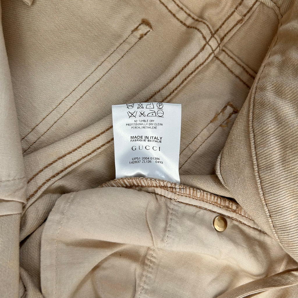 Gucci 2000's Flared Distressed Pants