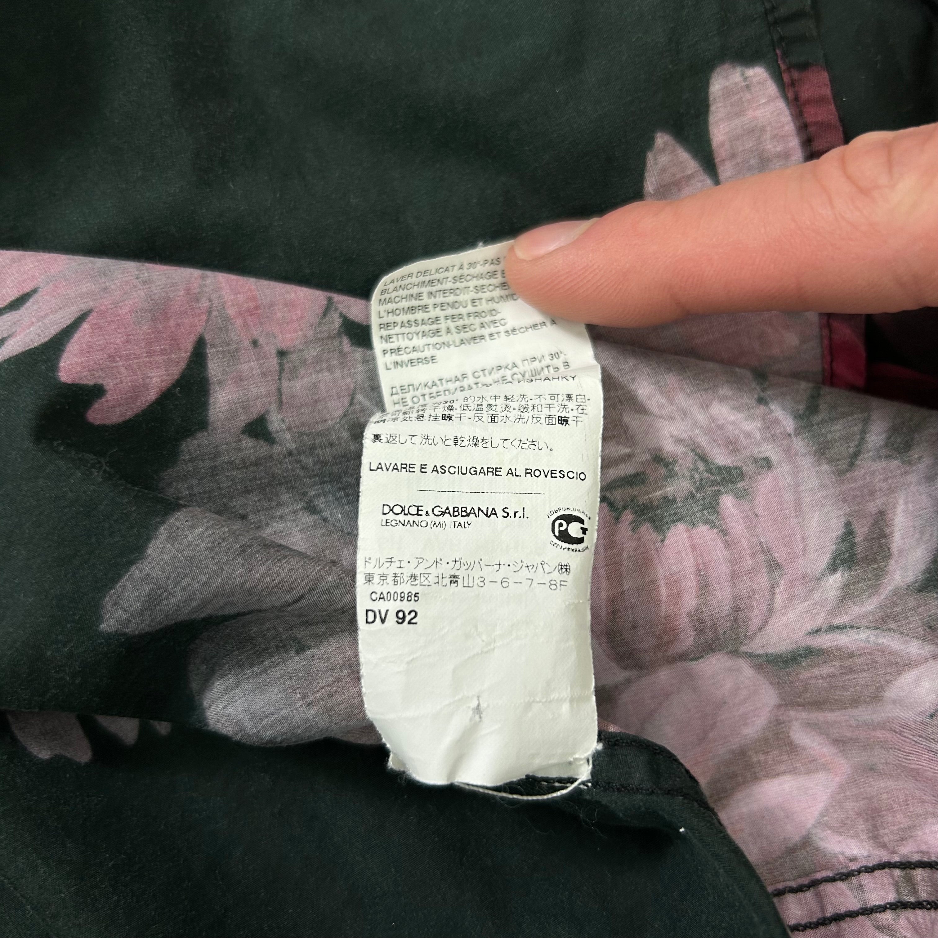 Dolce & Gabbana 2000s Black Floral Shirt