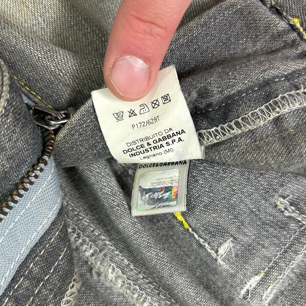 Dolce & Gabbana Grey Washed Cargo Pants