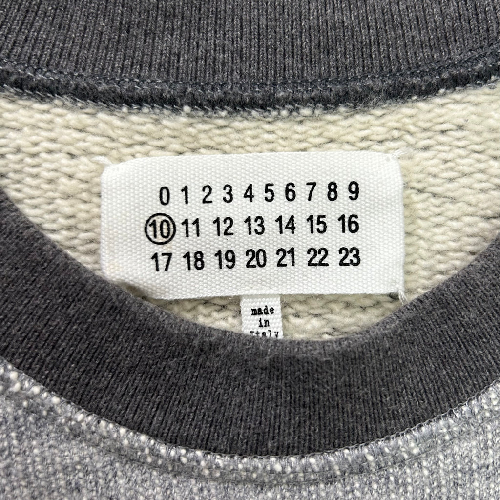 Maison Margiela MM10 Grey Fleece Sweatshirt