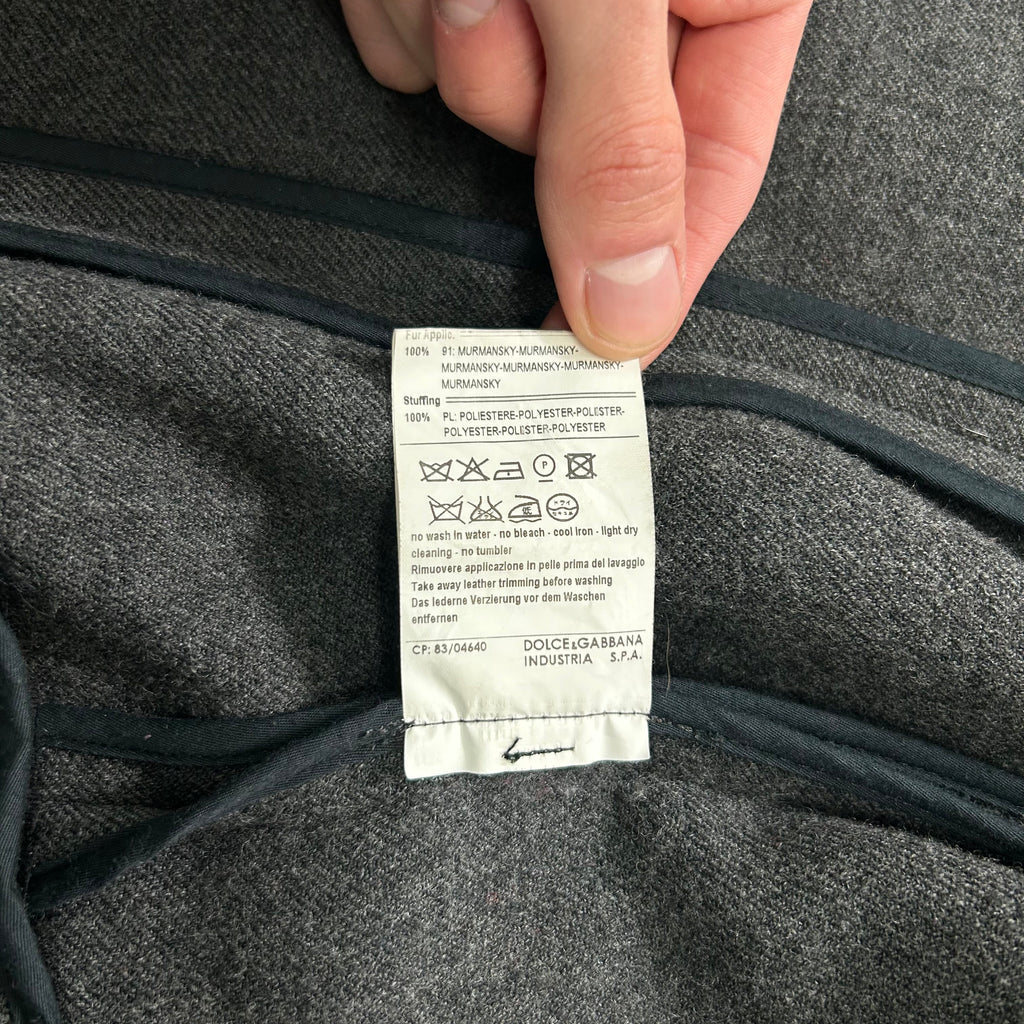 Dolce & Gabbana Double Layer Fur Coat