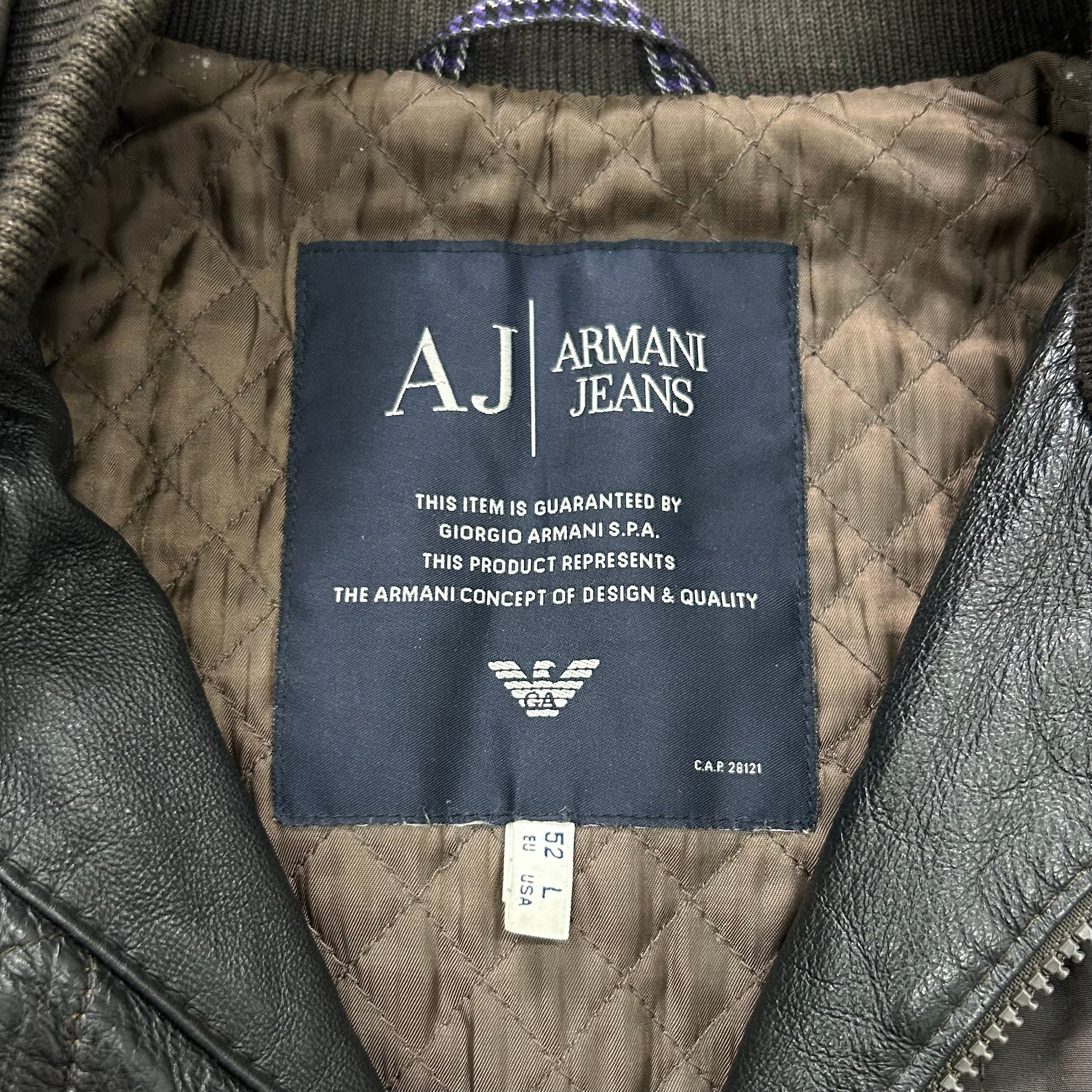Armani Jeans Nylon and Leather Cargo Jacket