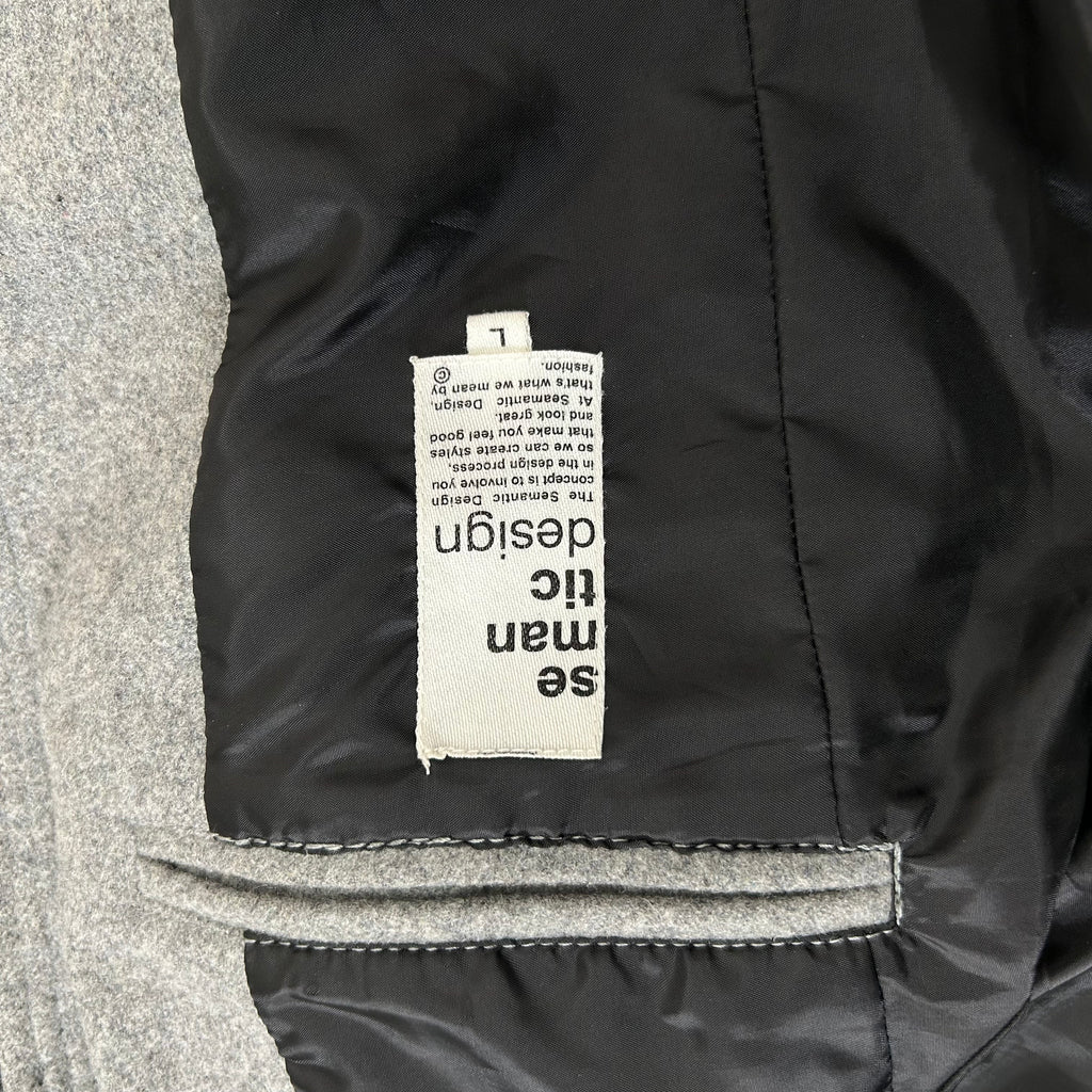 Semantic Design Japanese Grey Cargo Jacket