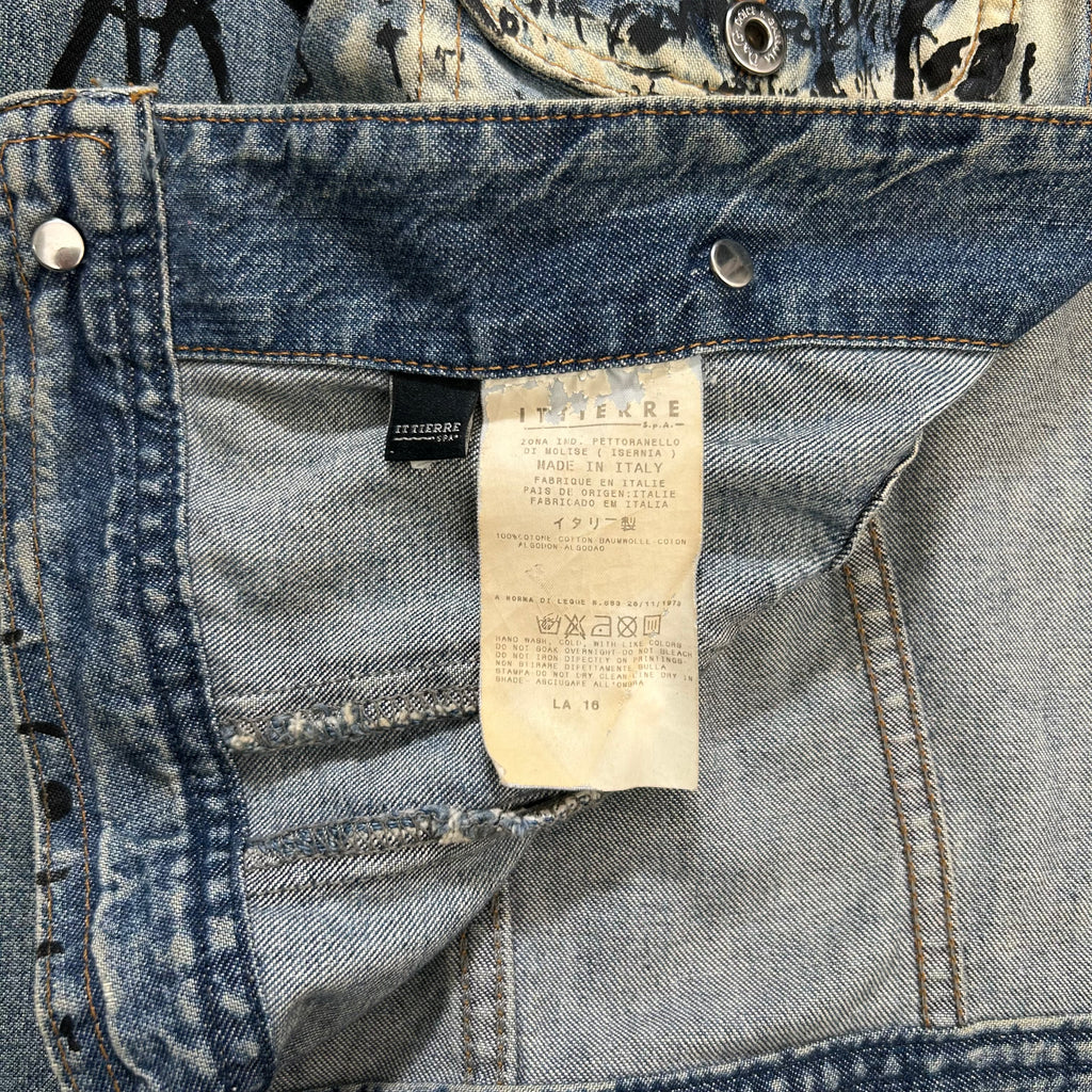 Dolce & Gabbana 2000s Denim Scribble Denim Jacket