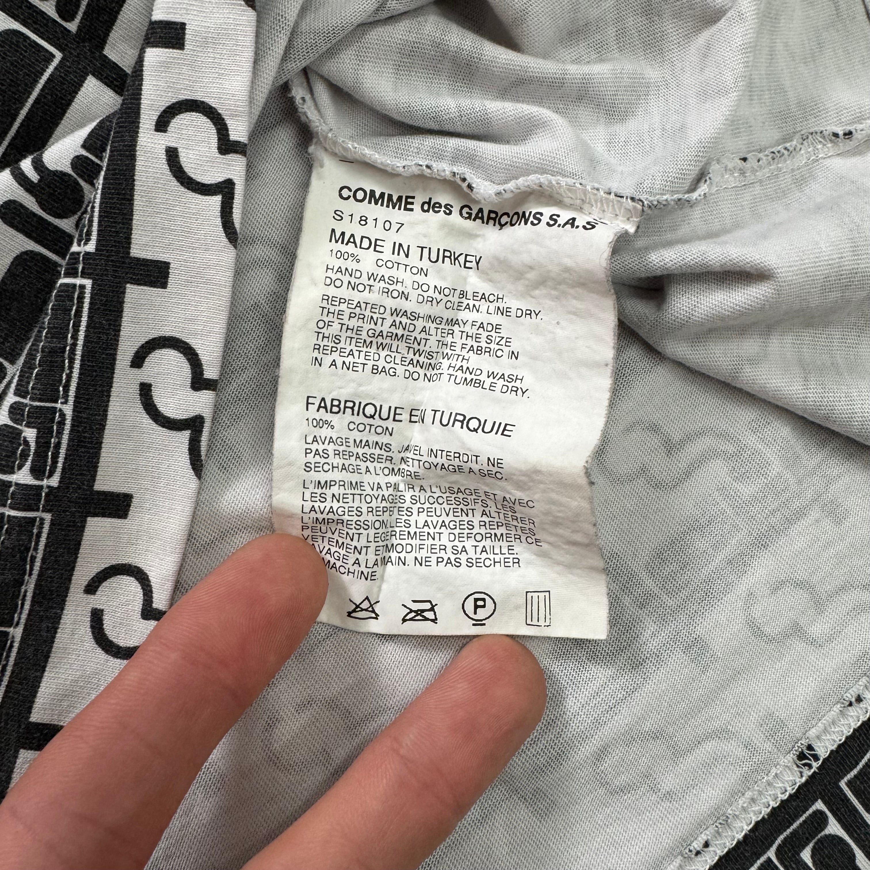 Comme des Garçons SHIRT Smoking Print Pocket T-Shirt