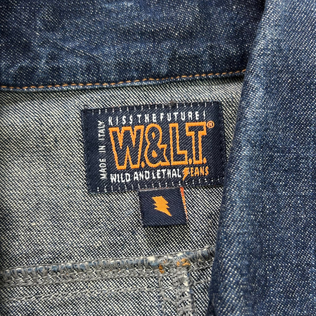 W.&L.T. Walter Van Beirendonck 90s Lightning Bolt Denim Dress