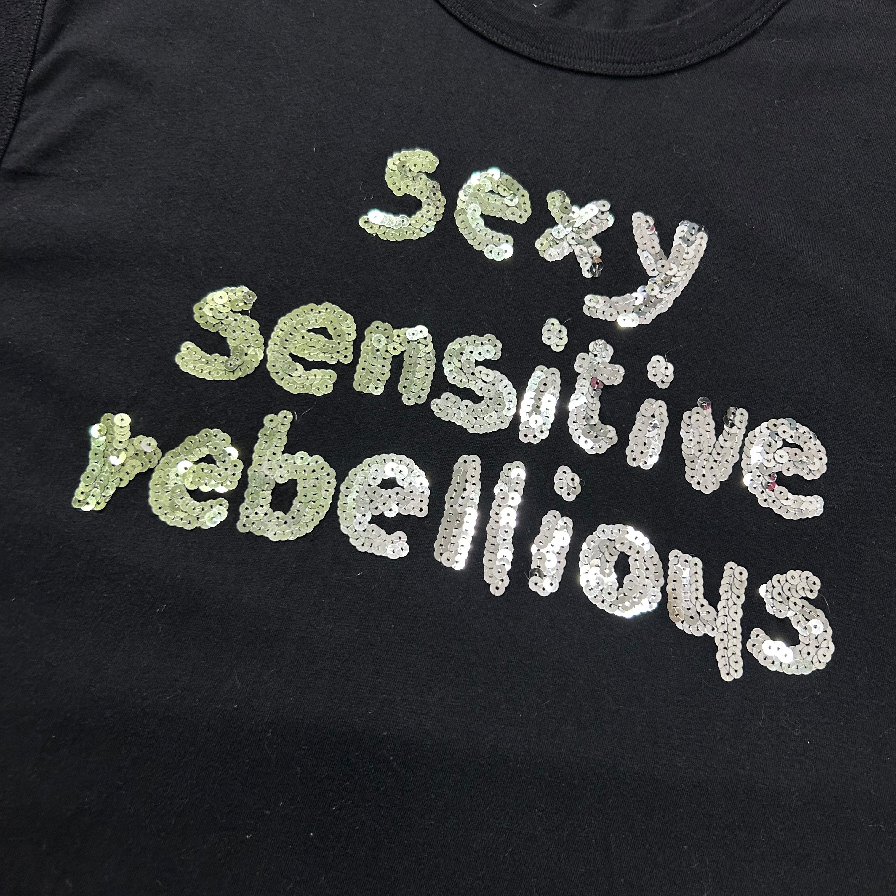 Dolce & Gabbana Sexy Sensitive Rebellious Sequin Sleeveless T-Shirt