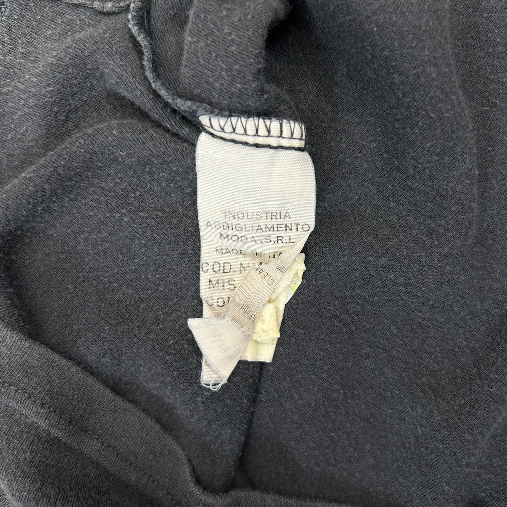 Moschino Vintage Grey Washed Graphic Polo