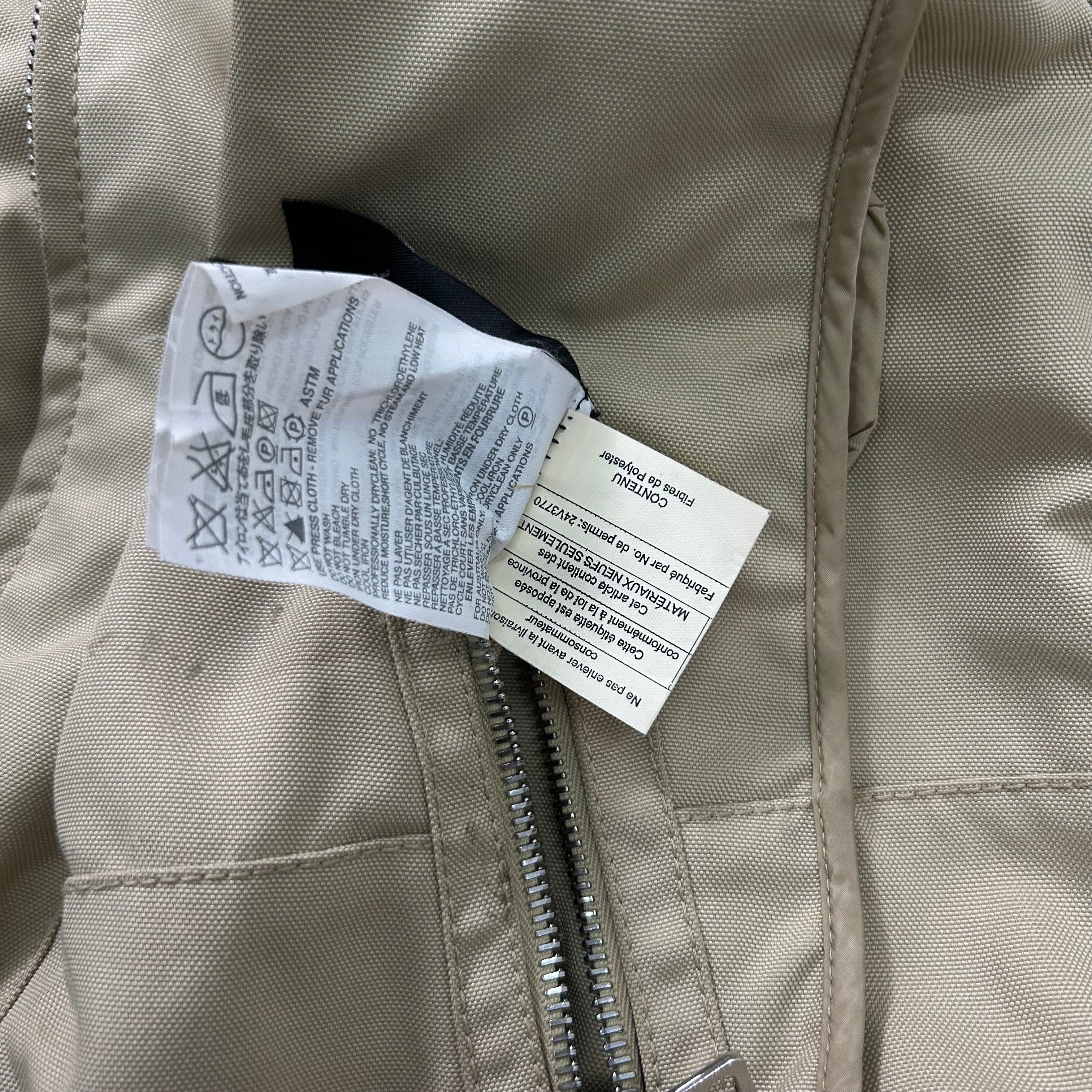 Prada 2000's Beige Fur Nylon Jacket