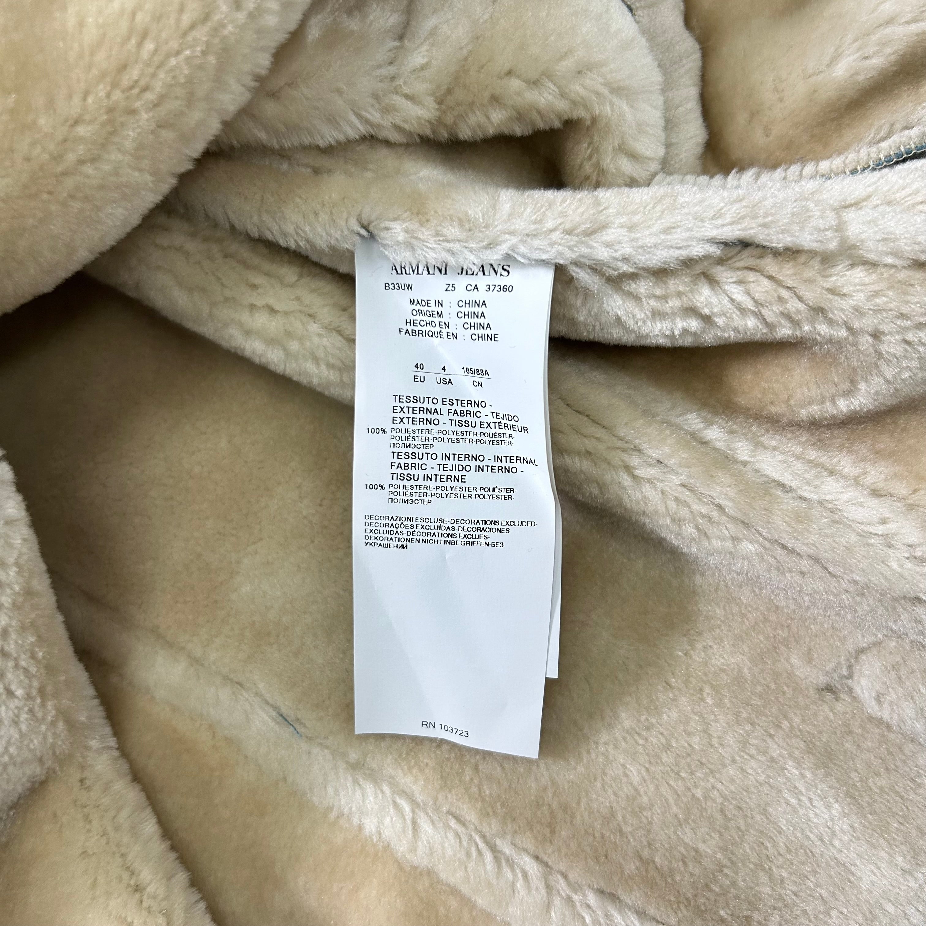 Armani Jeans Suede Baby Blue Jacket