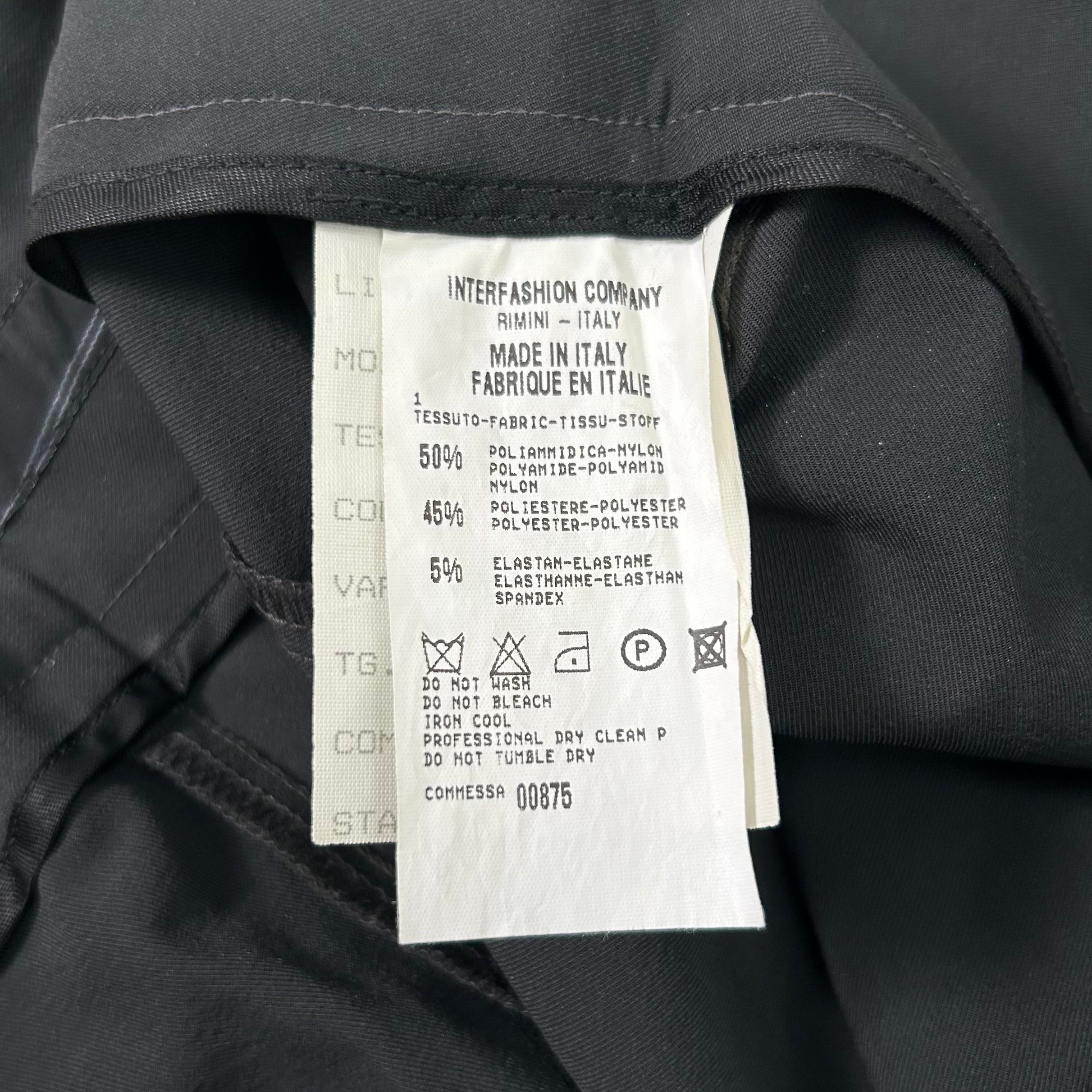 Marithé + François Girbaud Black Flared Nylon Pants