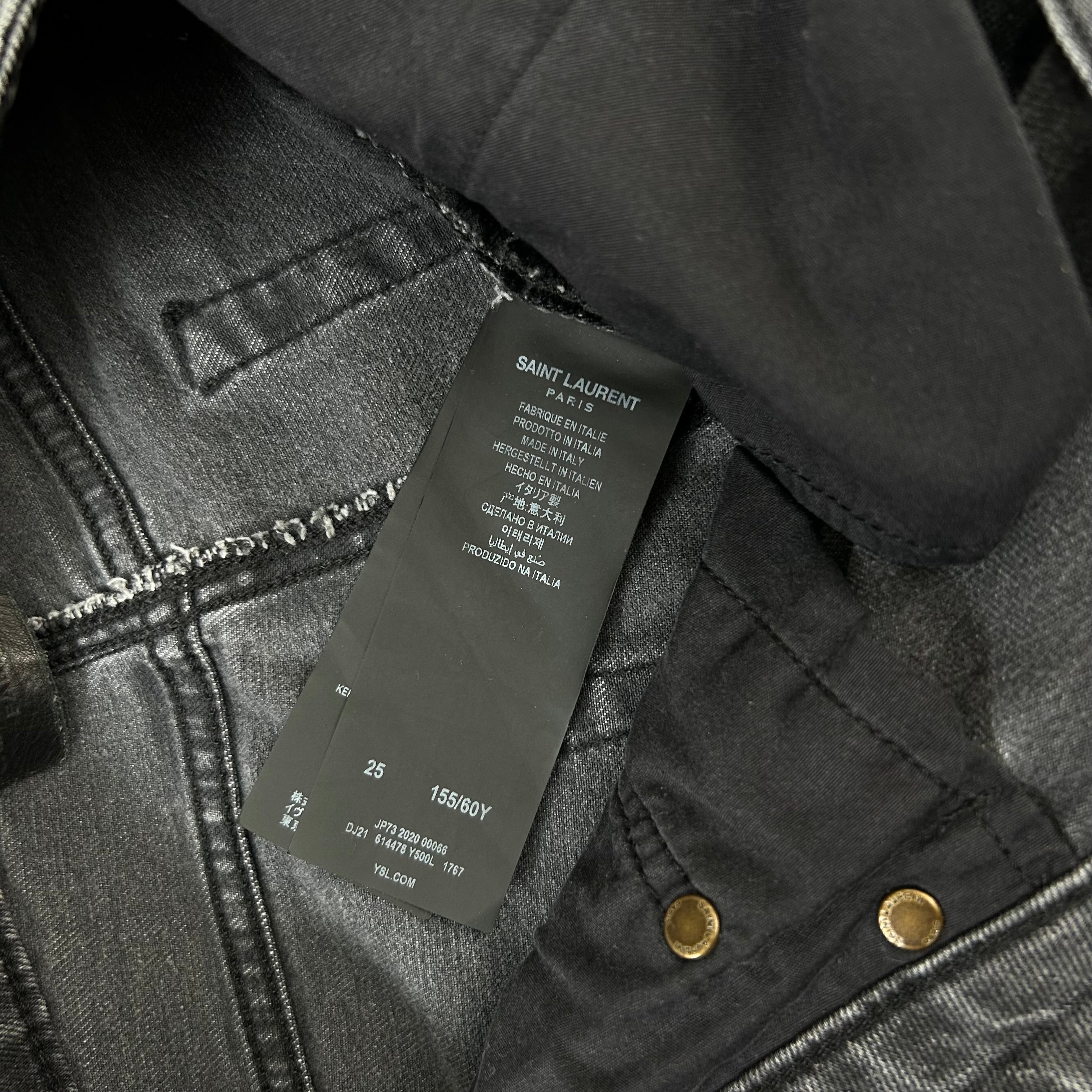 Saint Laurent 2020 Skinny Grey Denim Jeans