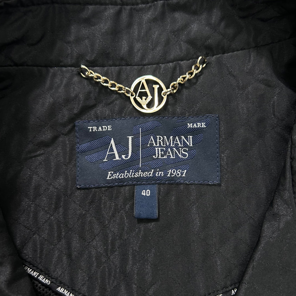 Armani Jeans Black Nylon Light Jacket
