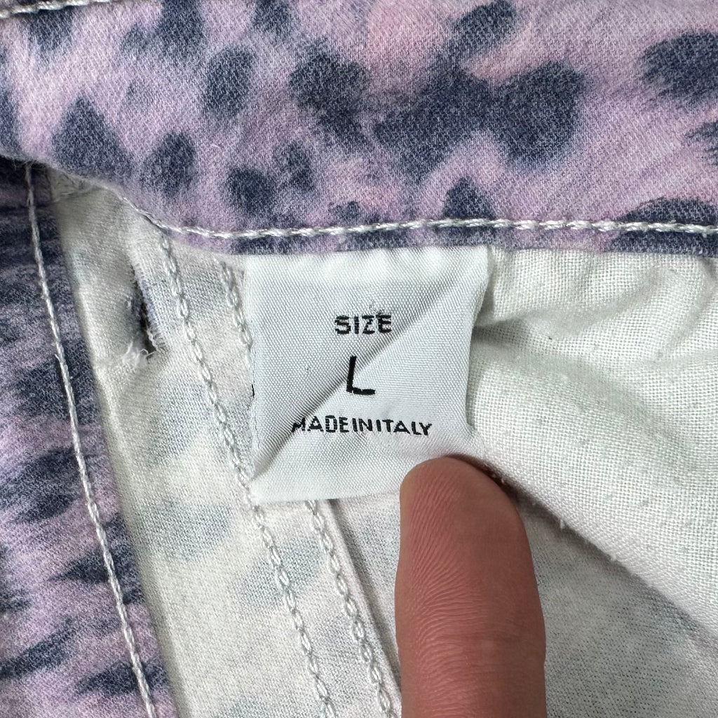 Roberto Cavalli Leopard Print Bootcut Denim Jeans