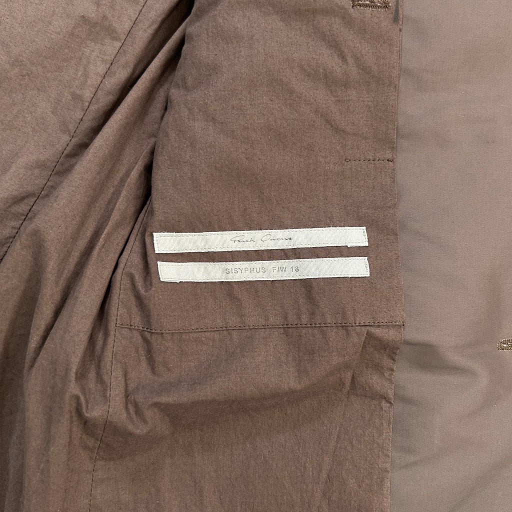 Rick Owens Sysiphus FW18 Nylon Burgundy Blazer