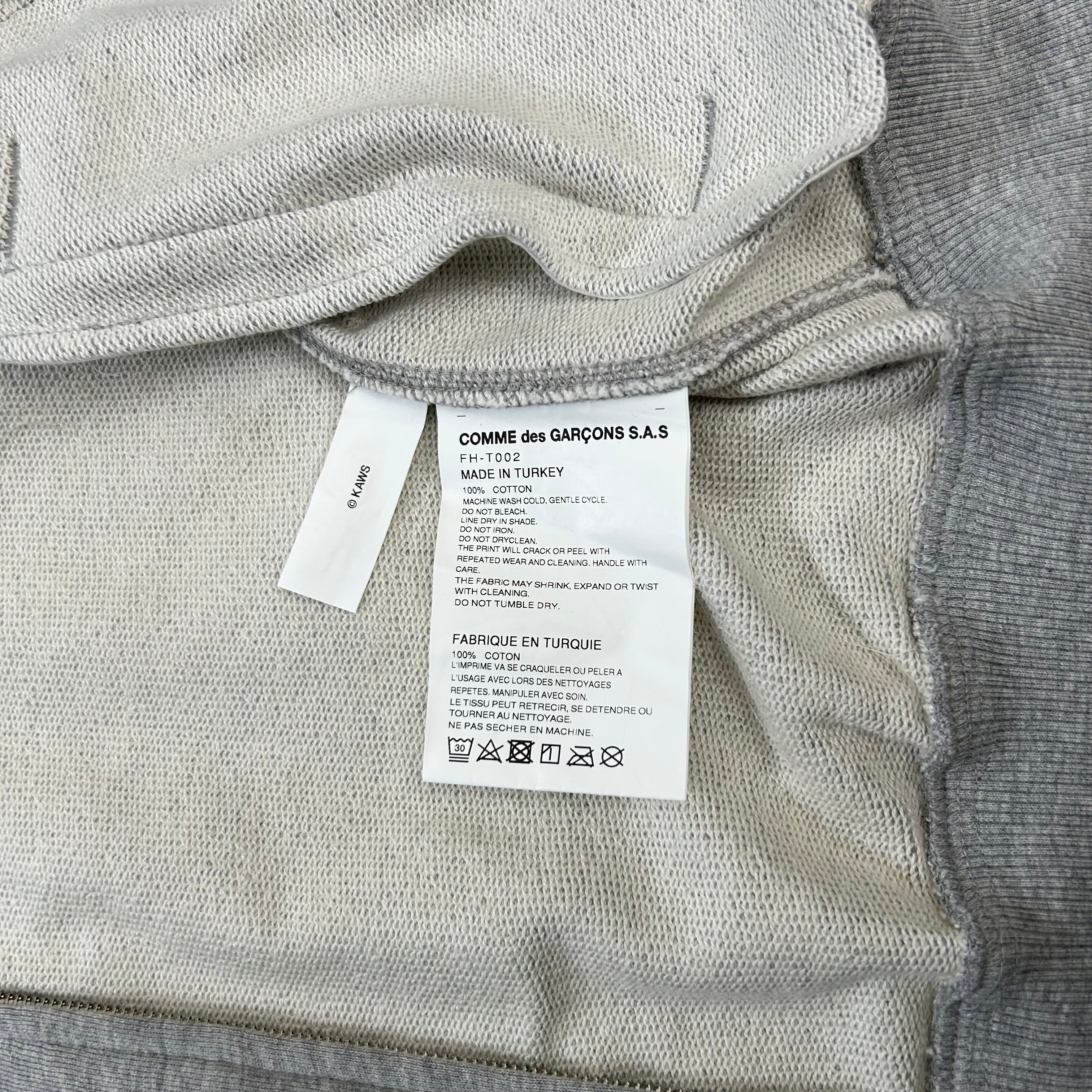 Comme Des Garçons Shirt 2020 Grey Zip-Up Jacket