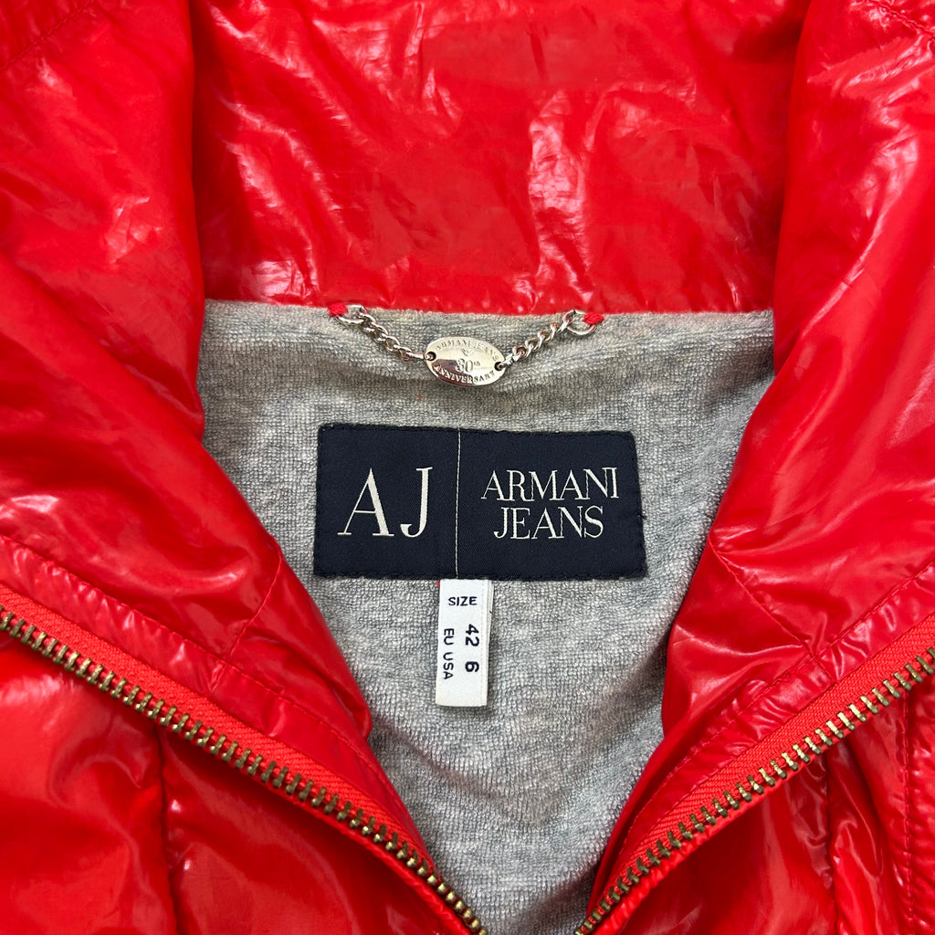 Armani Red Nylon Jacket