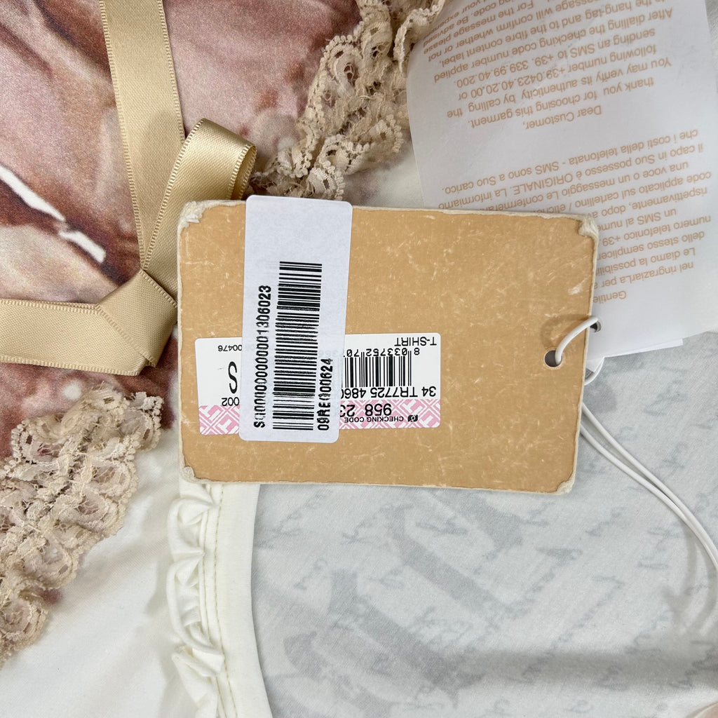 Galliano 2000's Fantasy Corset Printed T-Shirt