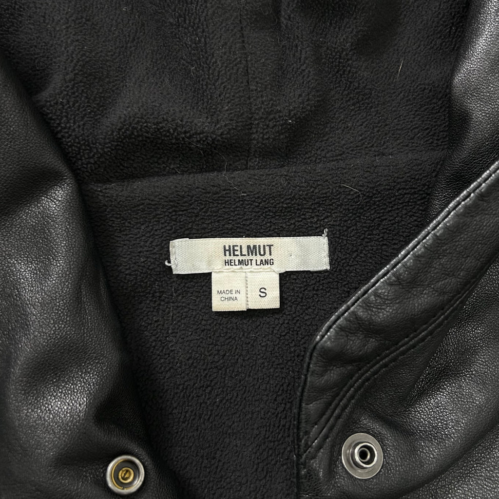 Helmut Lang Avant-Garde Lambskin Leather Hooded Jacket