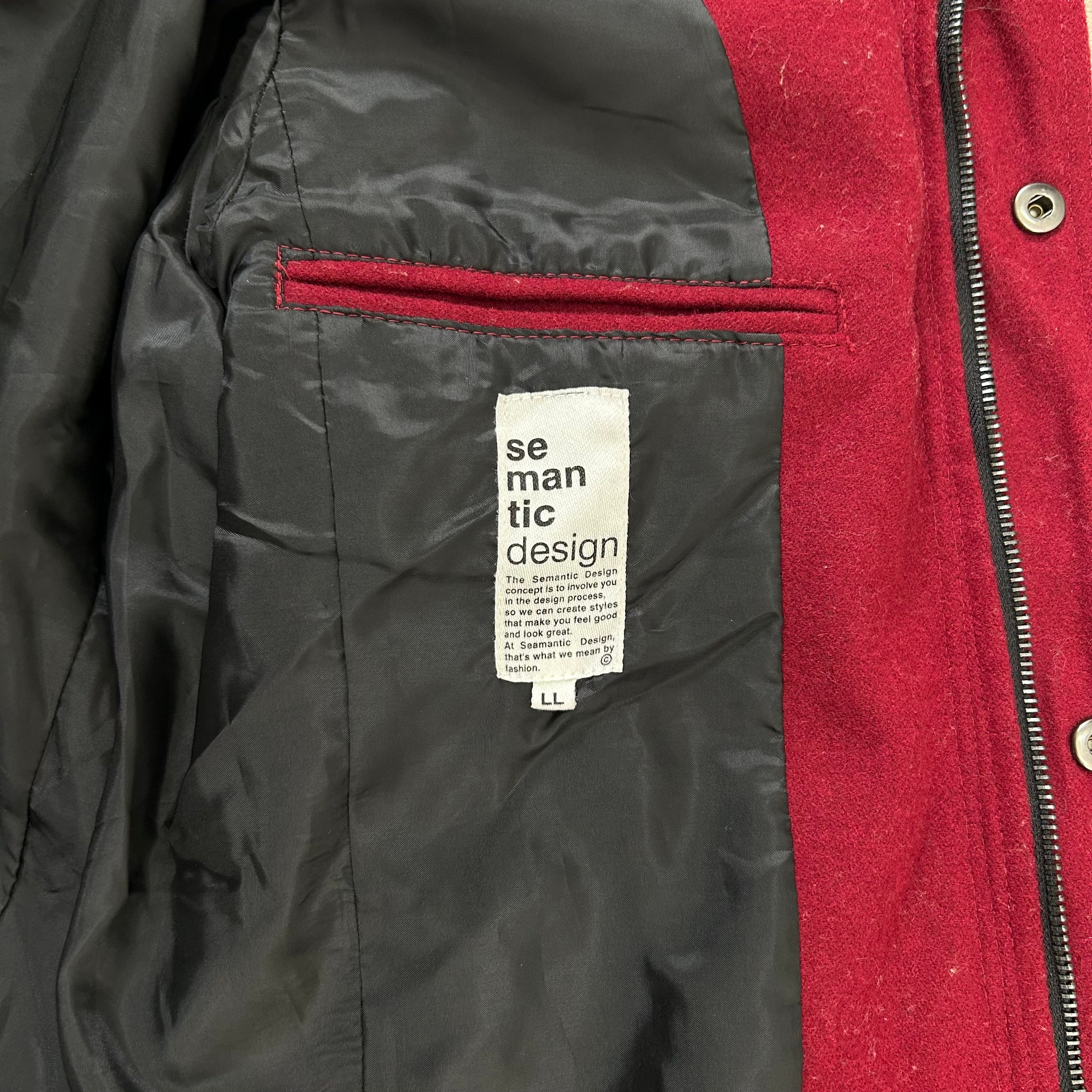 Semantic Design 2000's Red Cargo Jacket