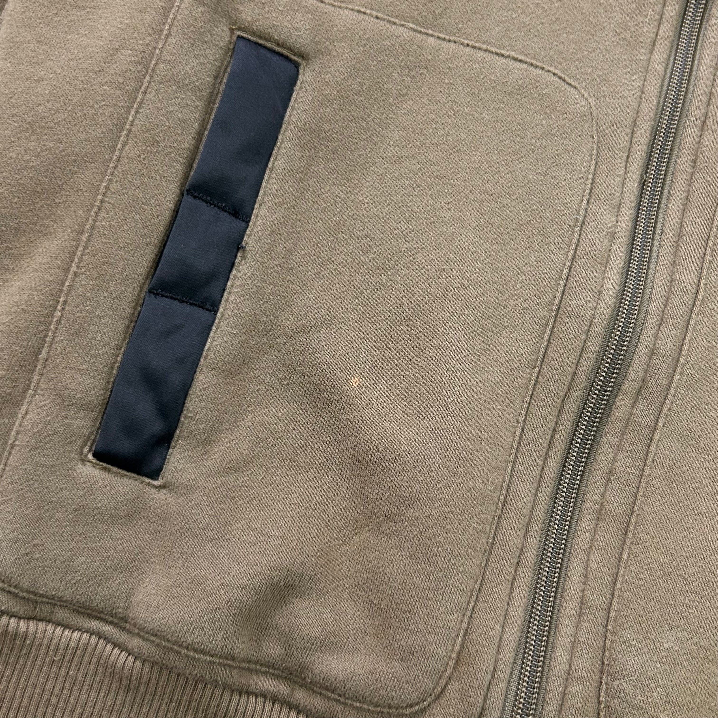 Armani Jeans 2000s Soft Fleece Khaki Brown Jacket