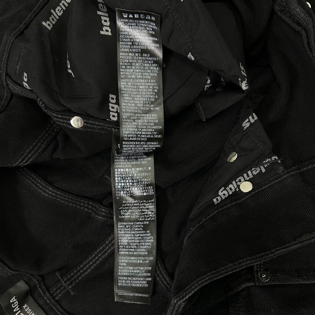 Balenciaga Runway FW25 Ripped Off Double Knee Carpenter Pants