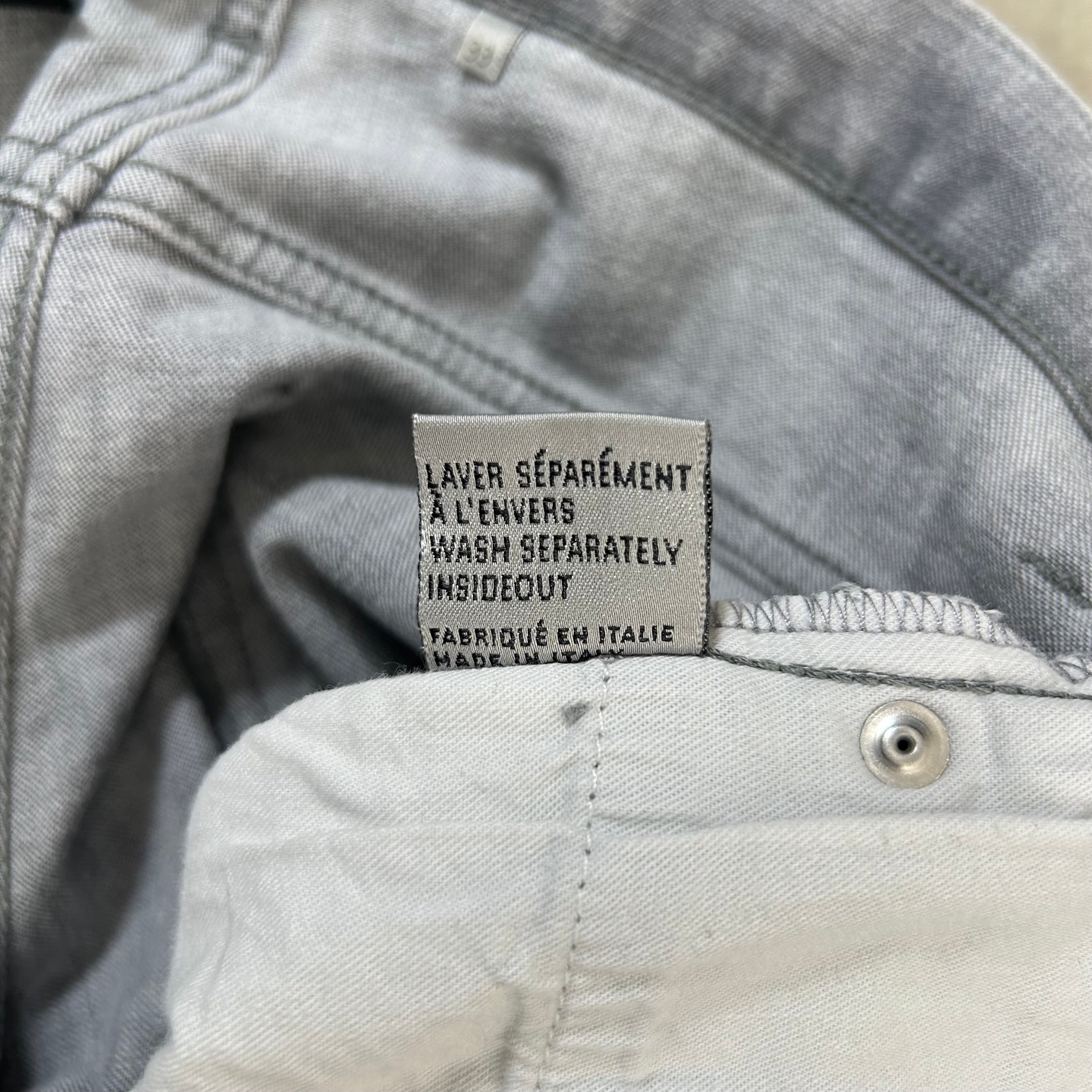 Dior Homme Hedi Slimane Grey Straight Leg Jeans