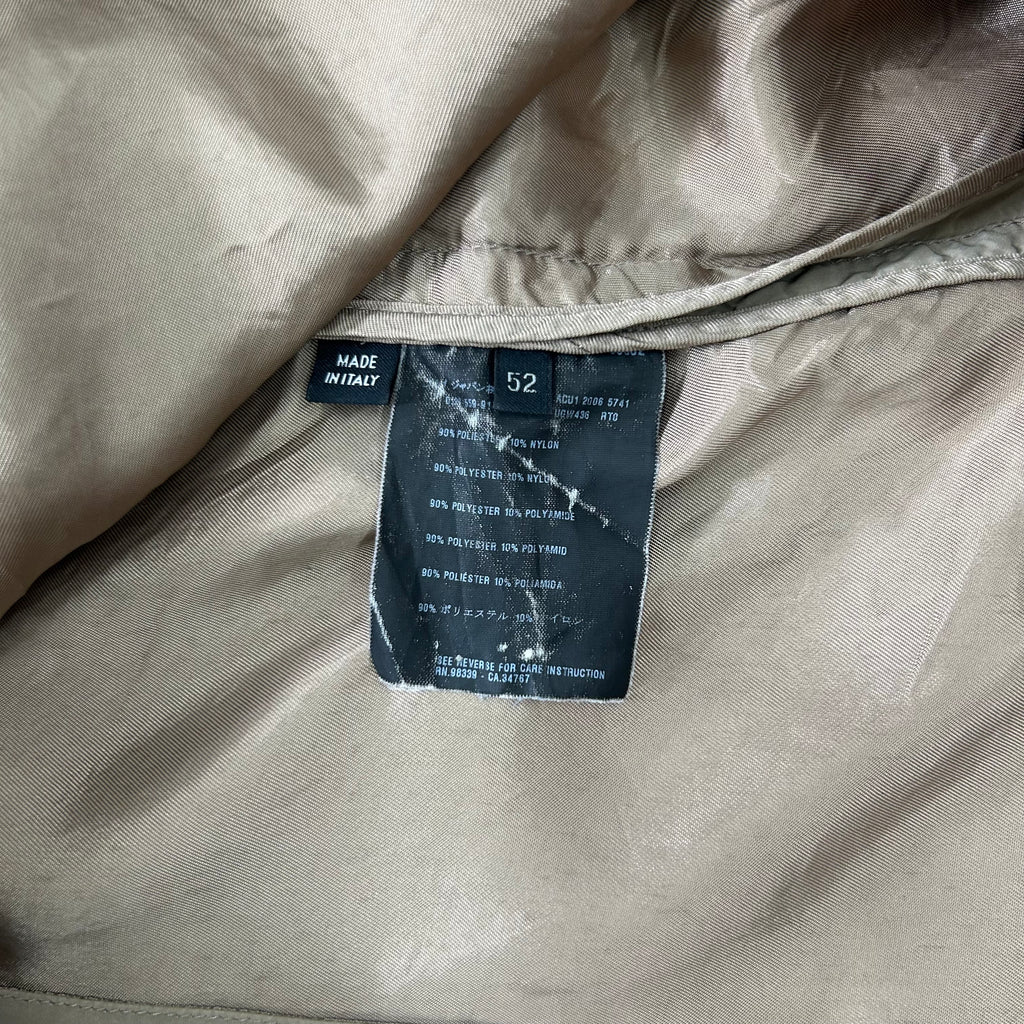 Prada Beige Light Nylon Trench Jacket