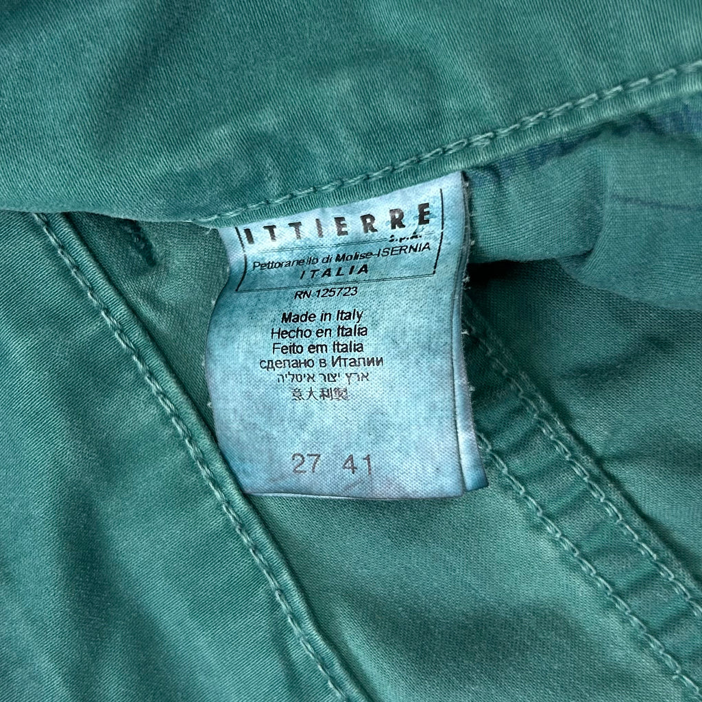 Galliano 2000s Distressed Turquoise Jeans