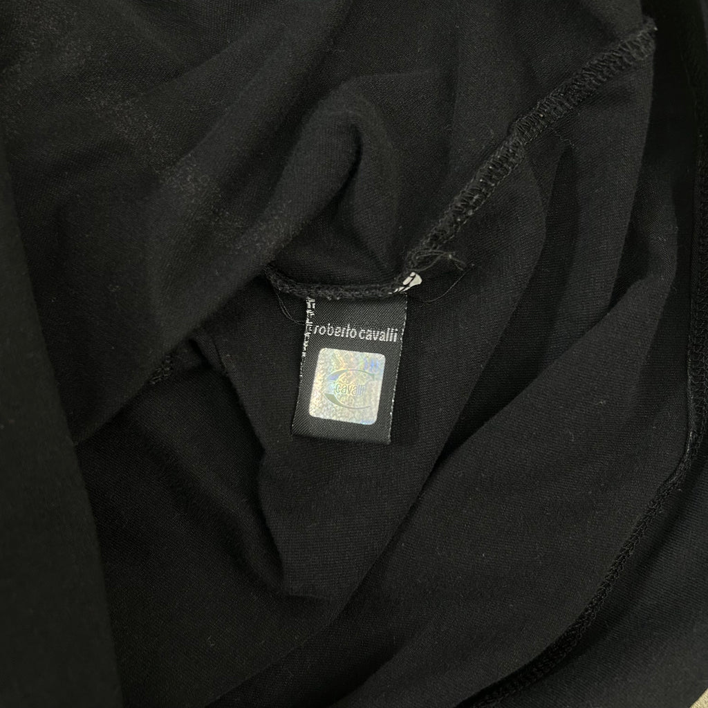 Just Cavalli 2010's Chains Graphic Black T-Shirt