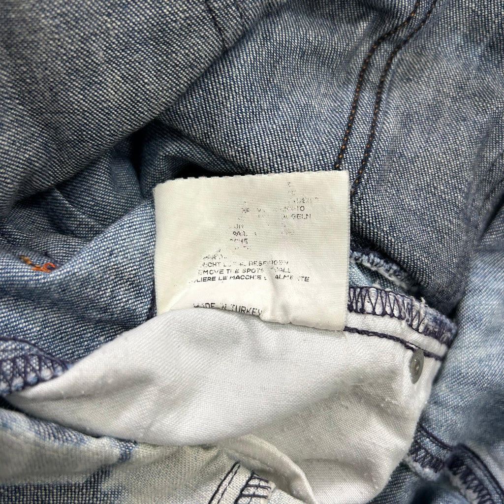 Walter Van Beirendonck W.&L.T. 1997 Marble Wash Denim Dress