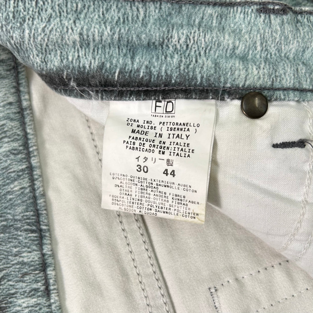 Just Cavalli Blue Tiger Print Flared Pants