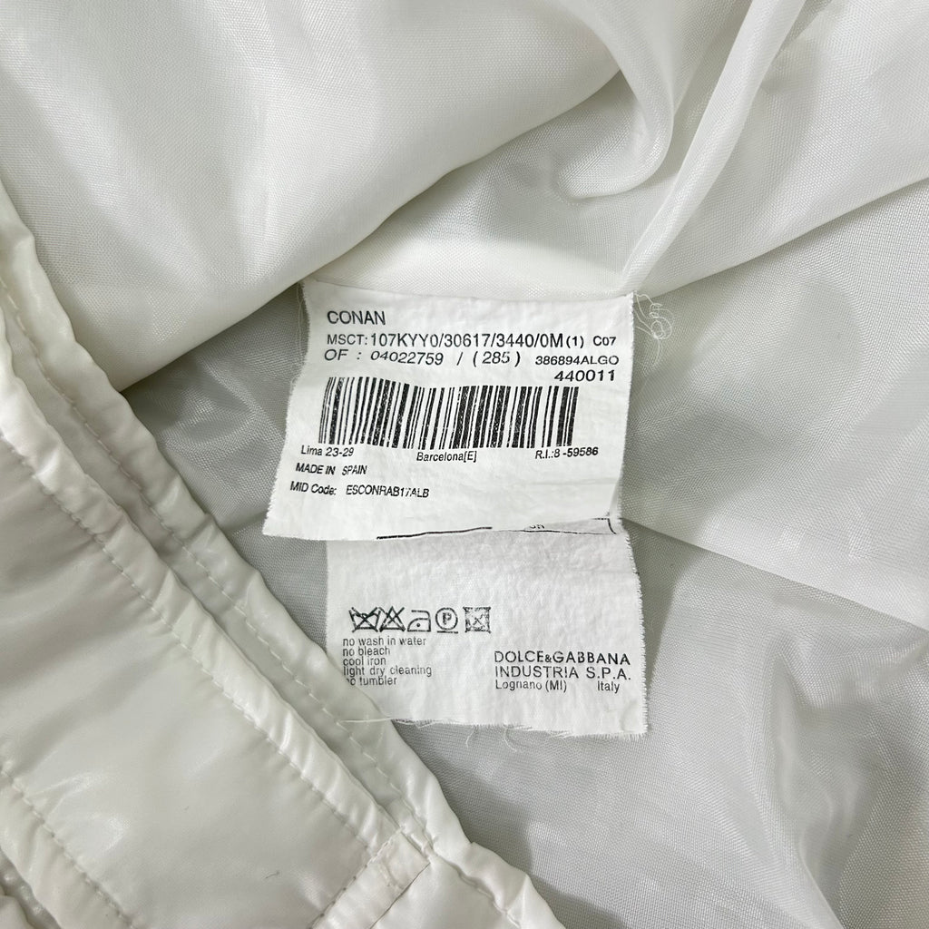 Dolce & Gabbana White Nylon Cargo Jacket
