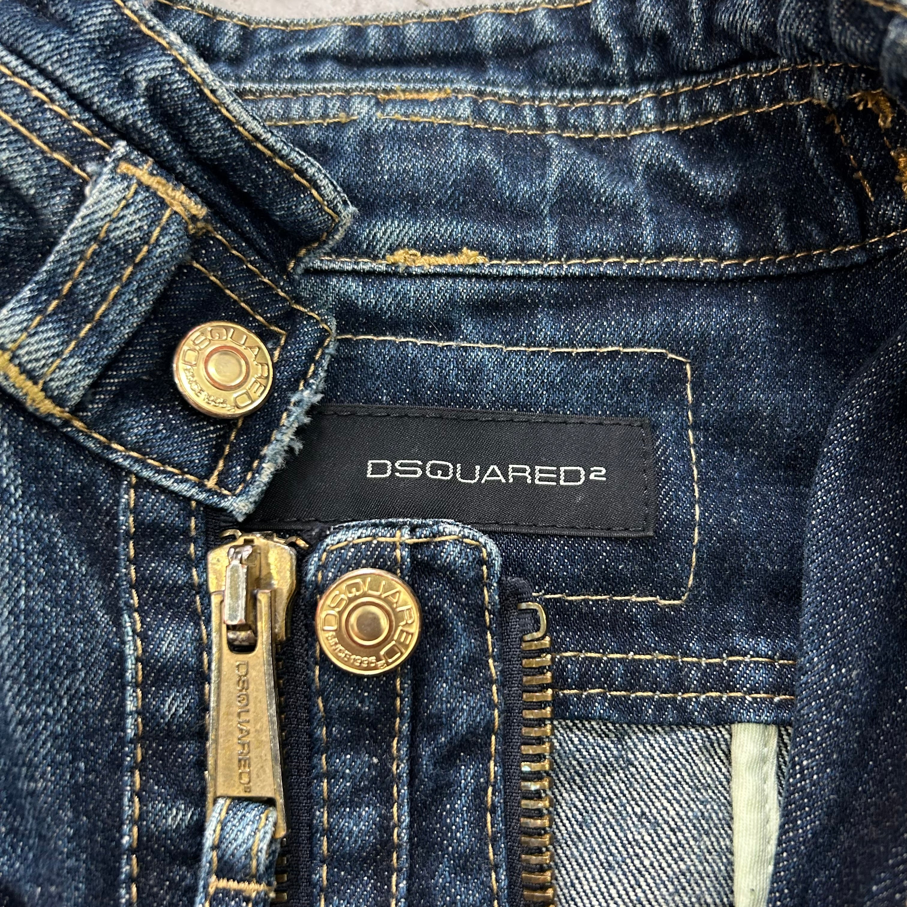 Dsquared 2000s Denim Blue Jacket