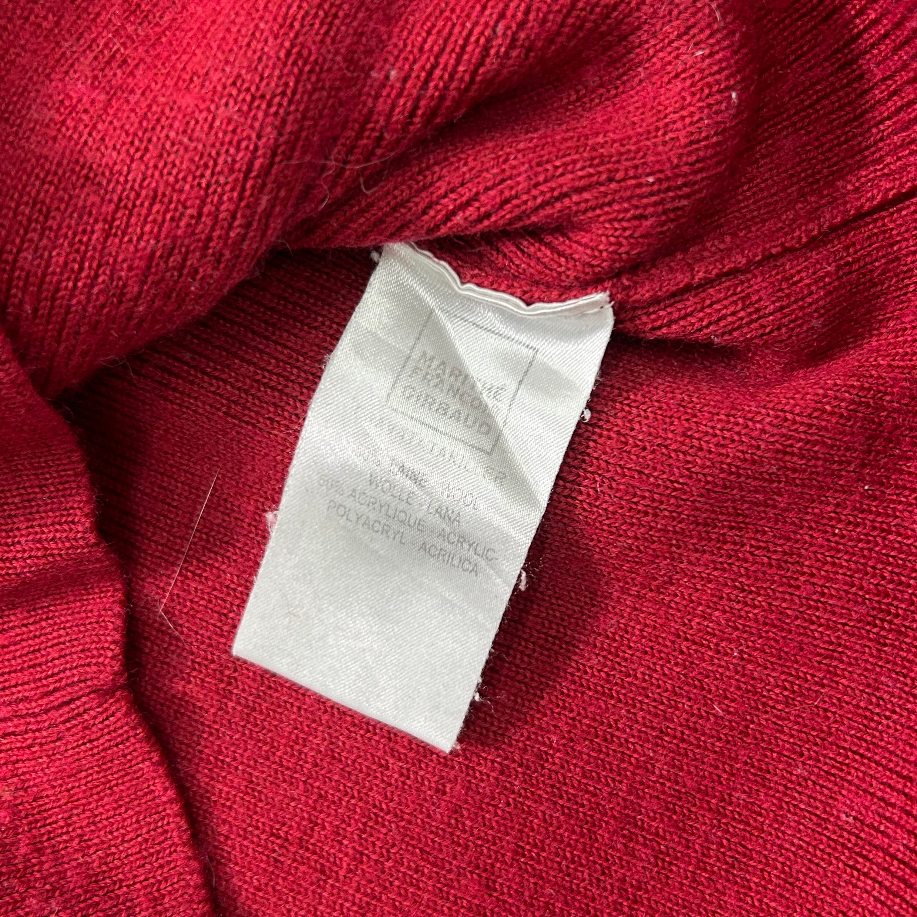 Marithé + François Girbaud Red Knit Sweatshirt