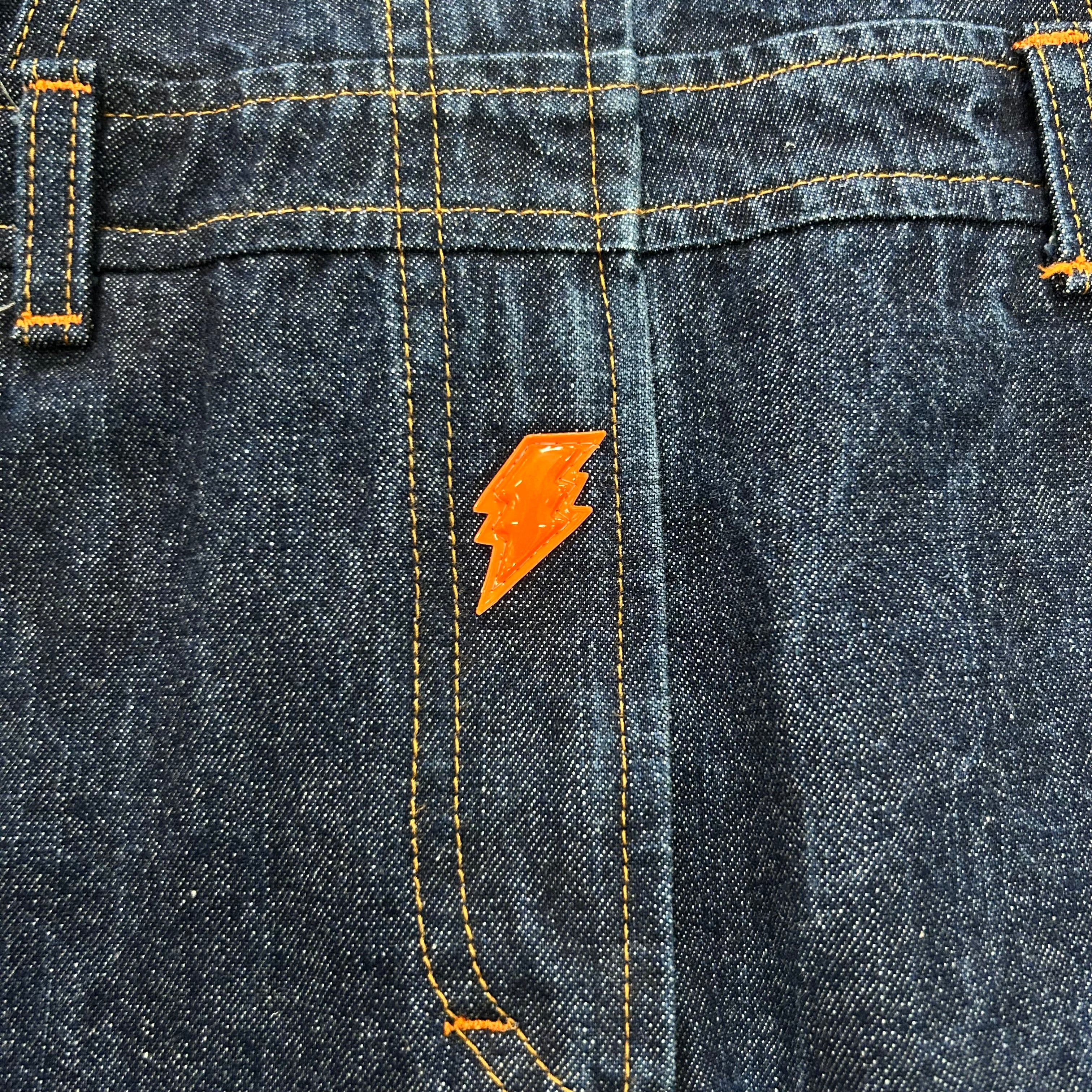 W.&L.T. Walter Van Beirendonck 90s Lightning Bolt Denim Dress