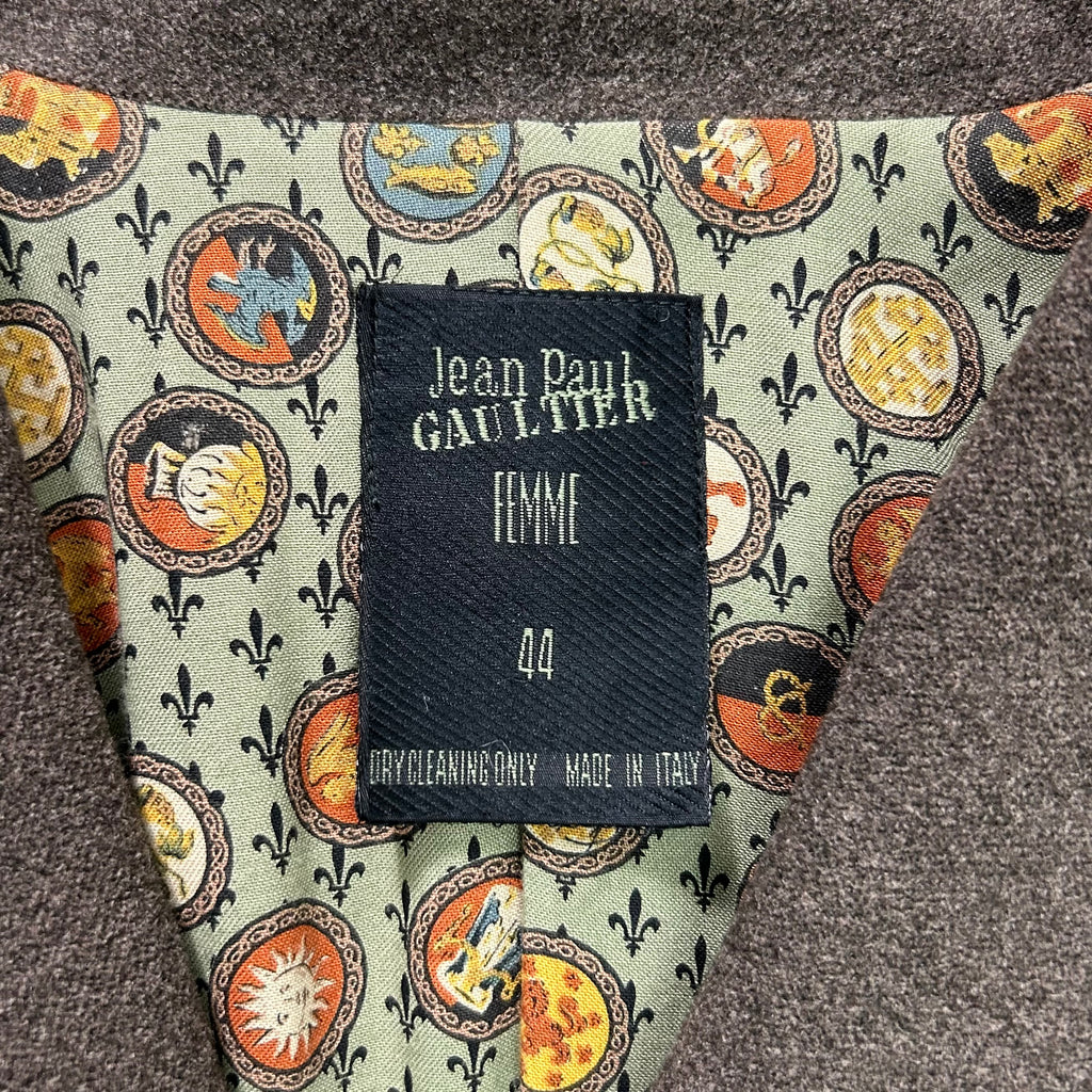 Jean Paul Gaultier Femme Brown Wool Blazer Jacket