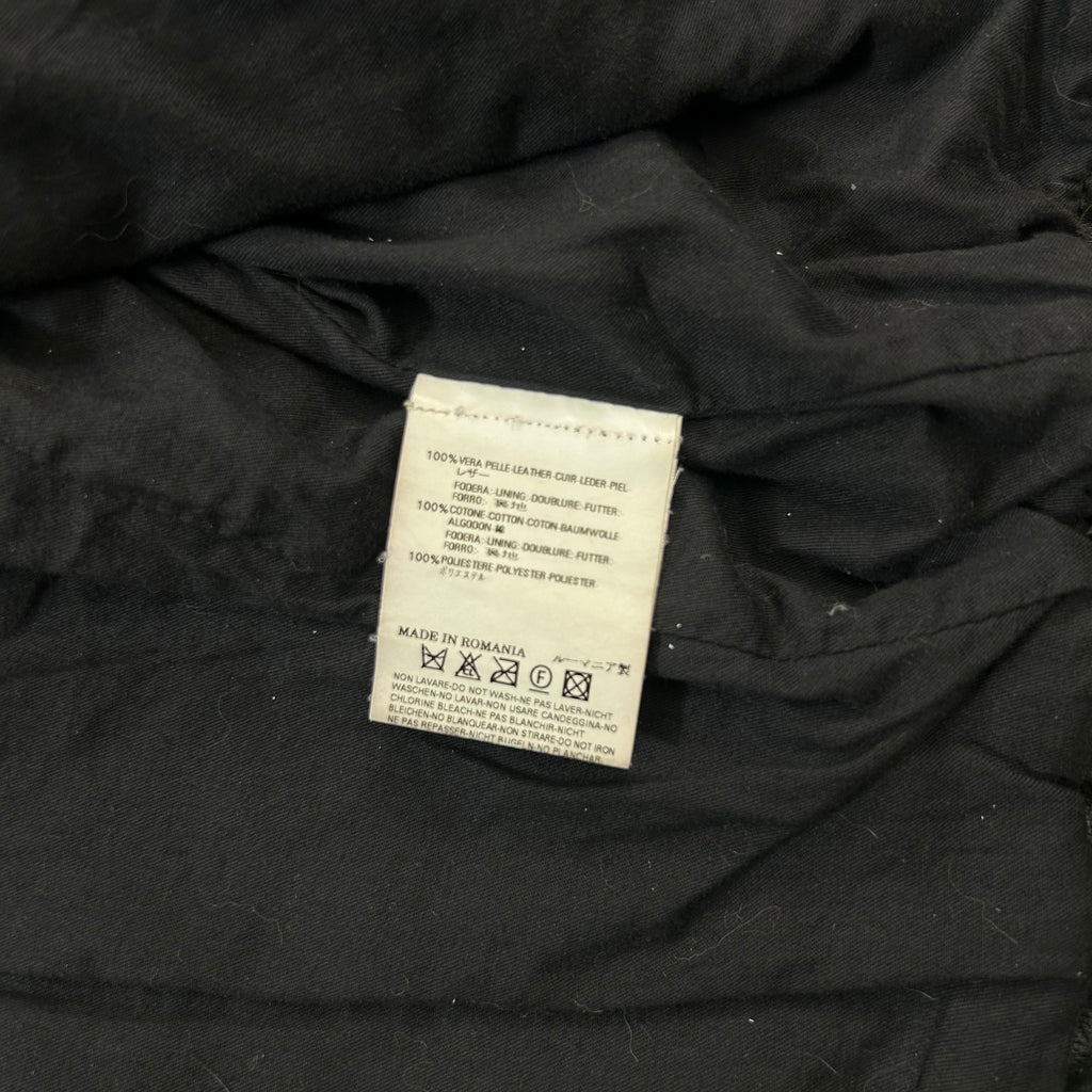 Dsquared2 2000s Leather Black Biker Jacket