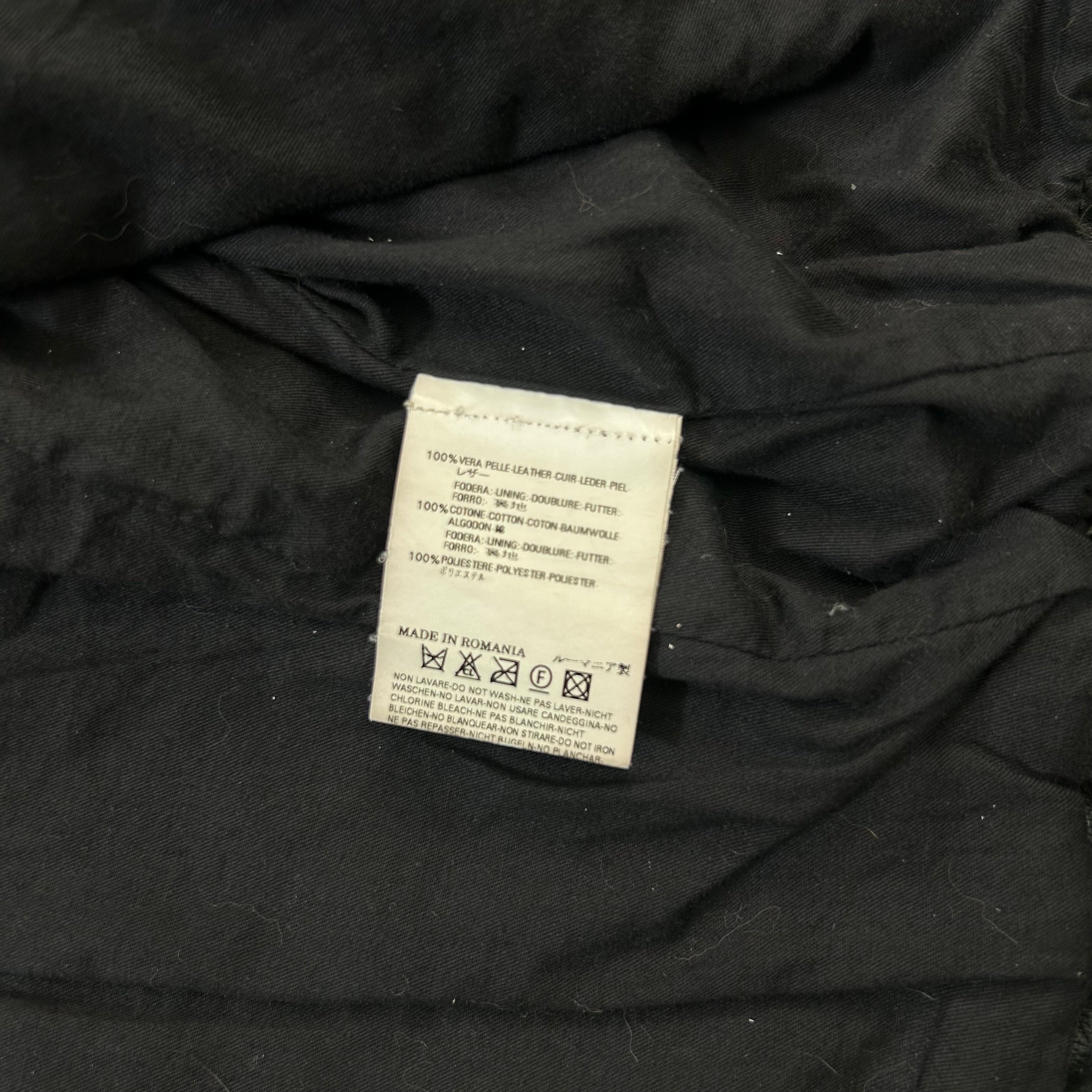 Dsquared2 2000s Leather Black Biker Jacket