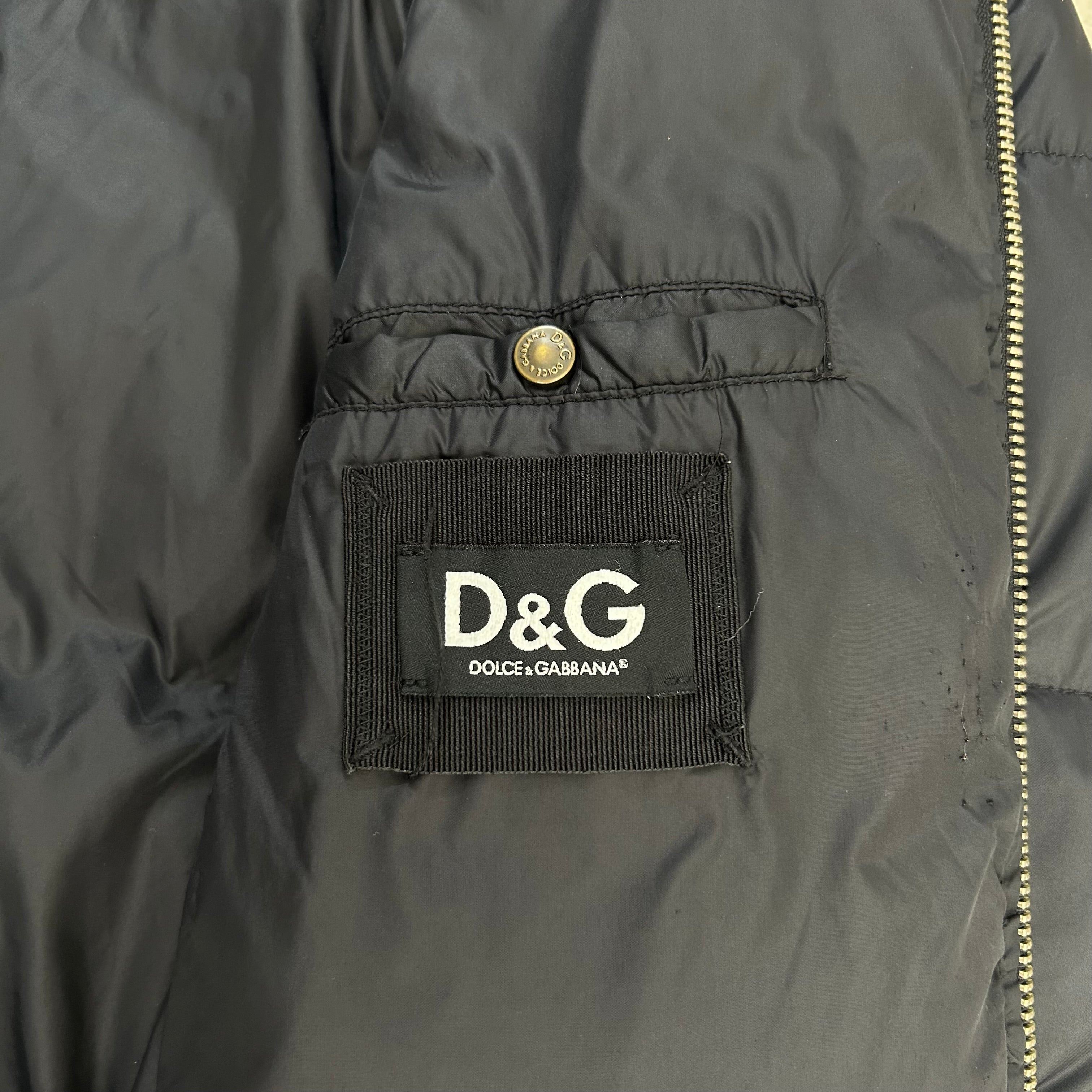 Dolce & Gabbana Navy Puffer Jacket