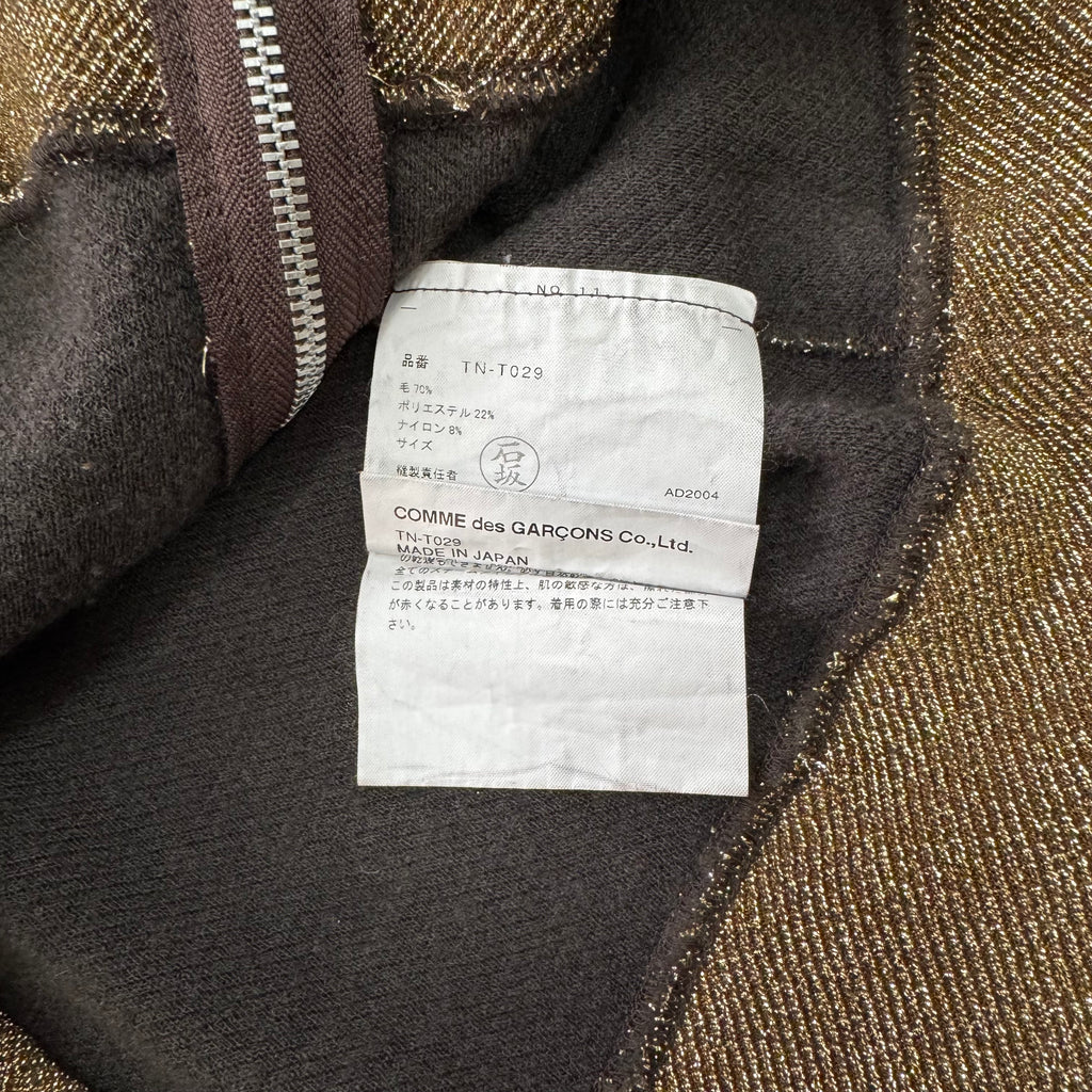 Comme des Garçons Tricot Full-Zip Gold Knit Jacket