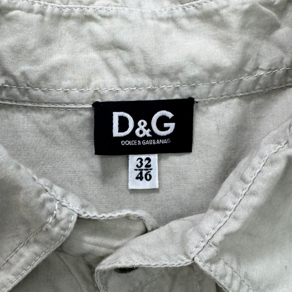 Dolce & Gabbana "Super Charged" Graphic Button-Up Shirt