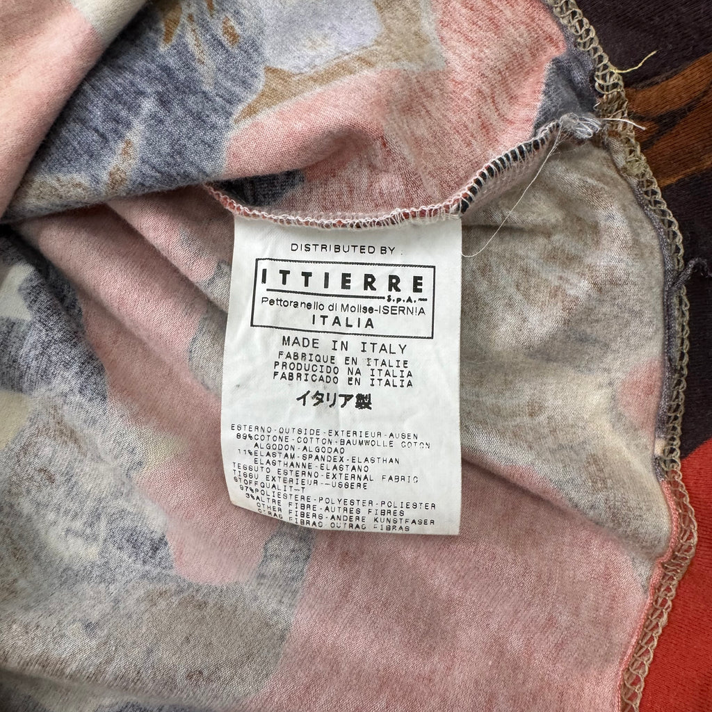 Just Cavalli Circus Print V-Neck Longsleeve