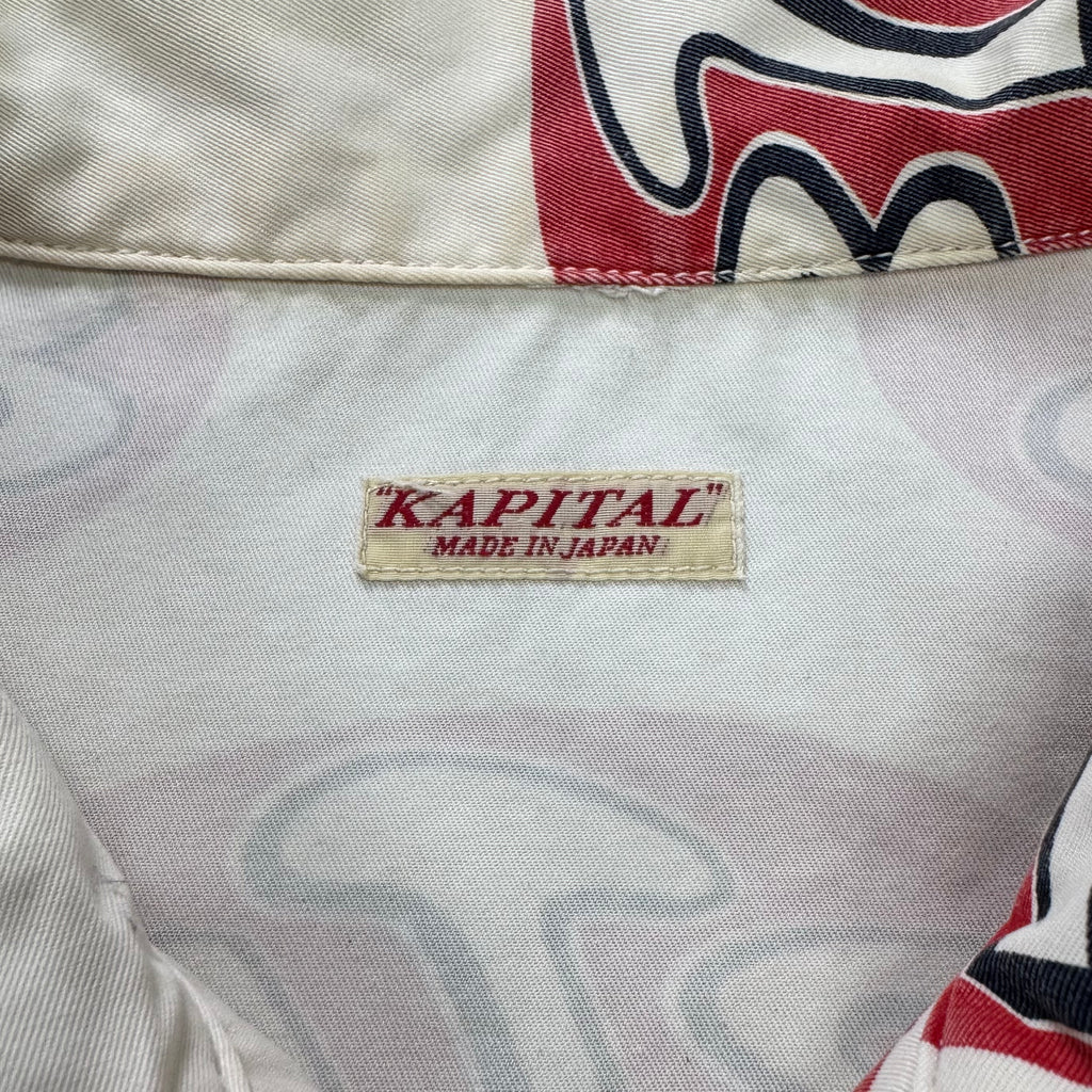 Kapital '8T6' Print Logo Trucker Zip Jacket