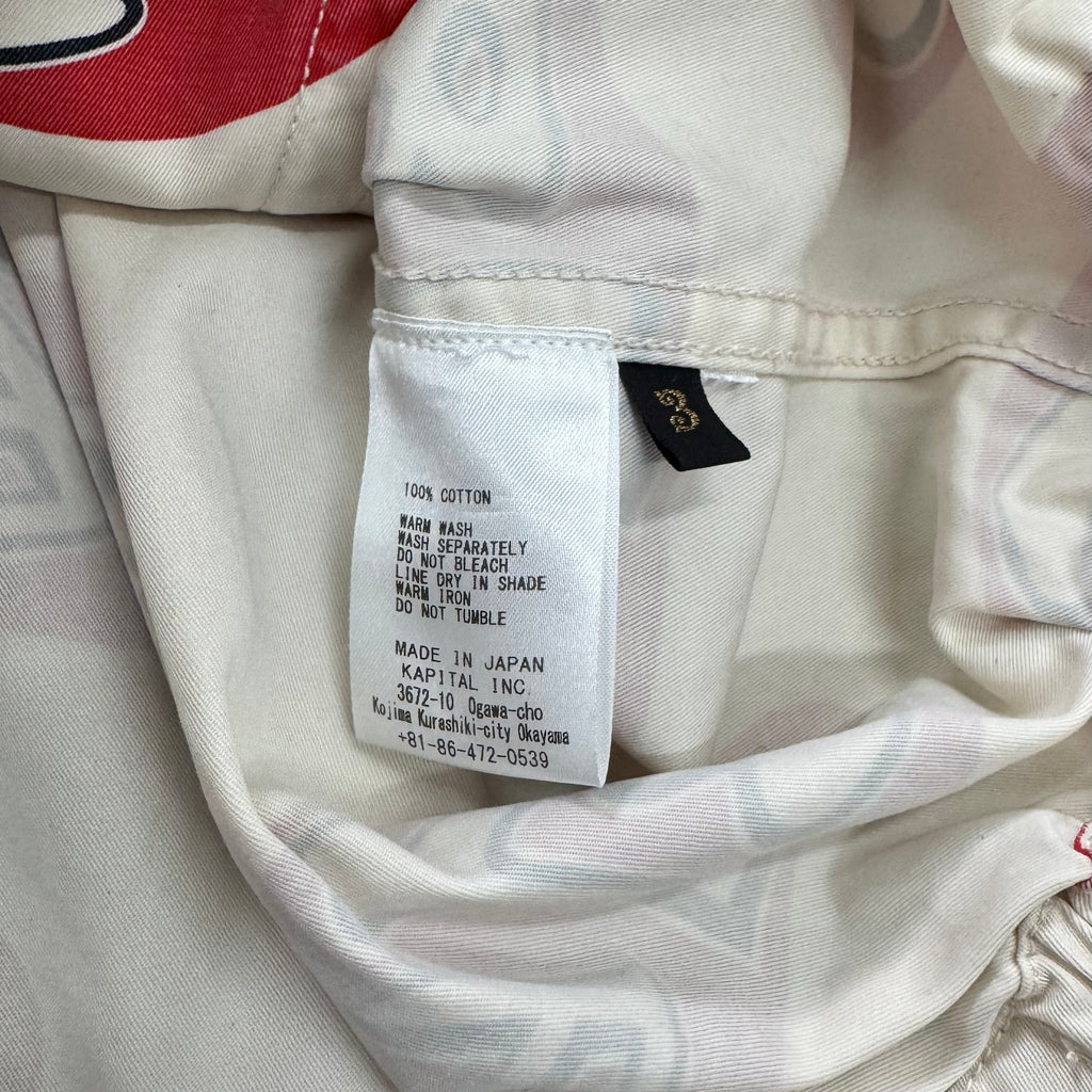 Kapital '8T6' Print Logo Trucker Zip Jacket