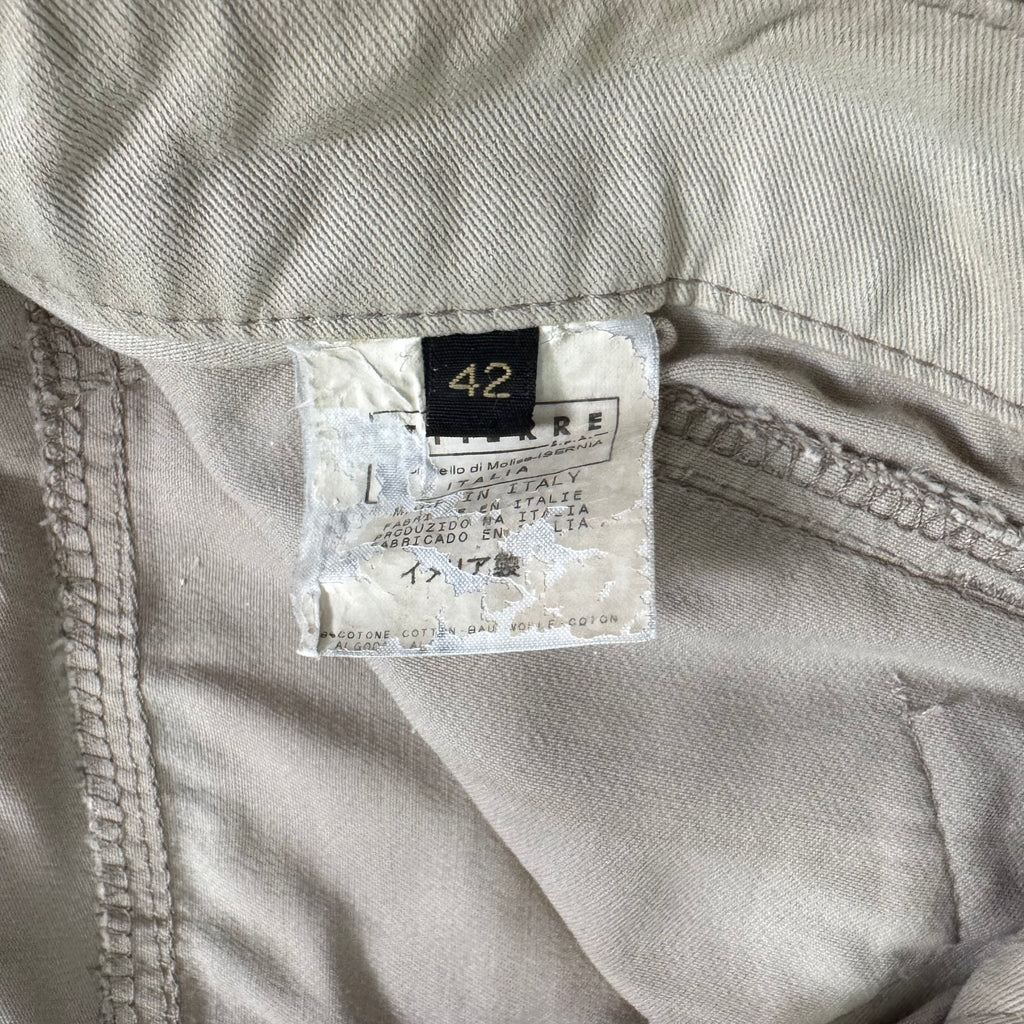 Just Cavalli 2000's Beige Utility Flared Pants