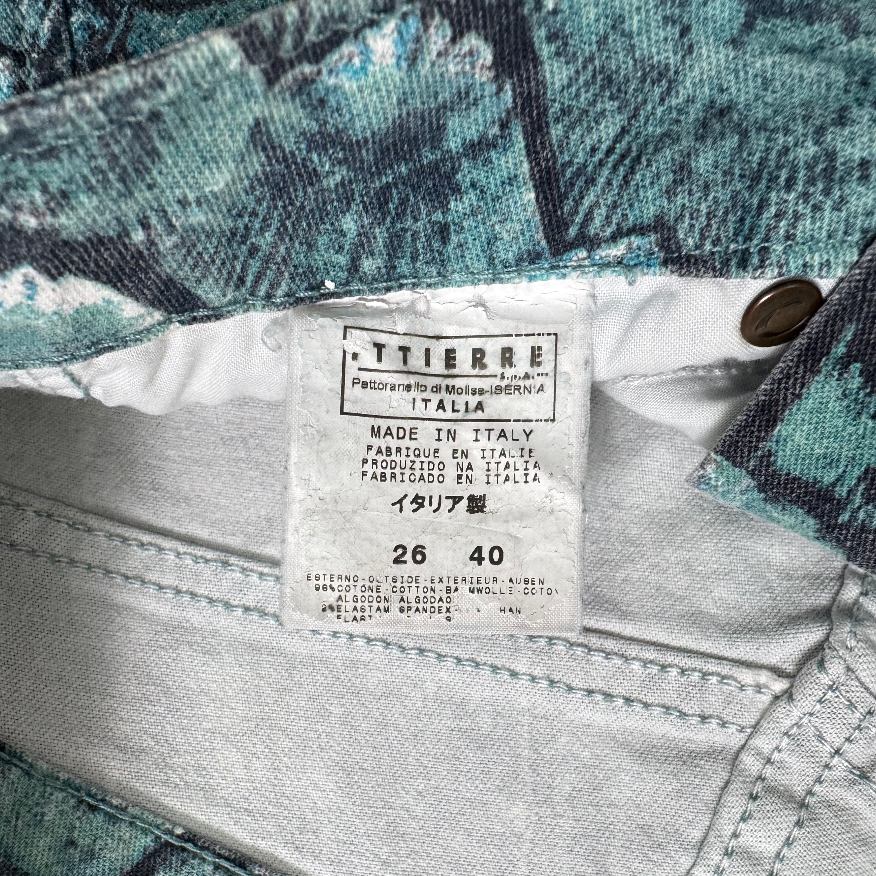 Just Cavalli Snakeskin Print Denim Jeans