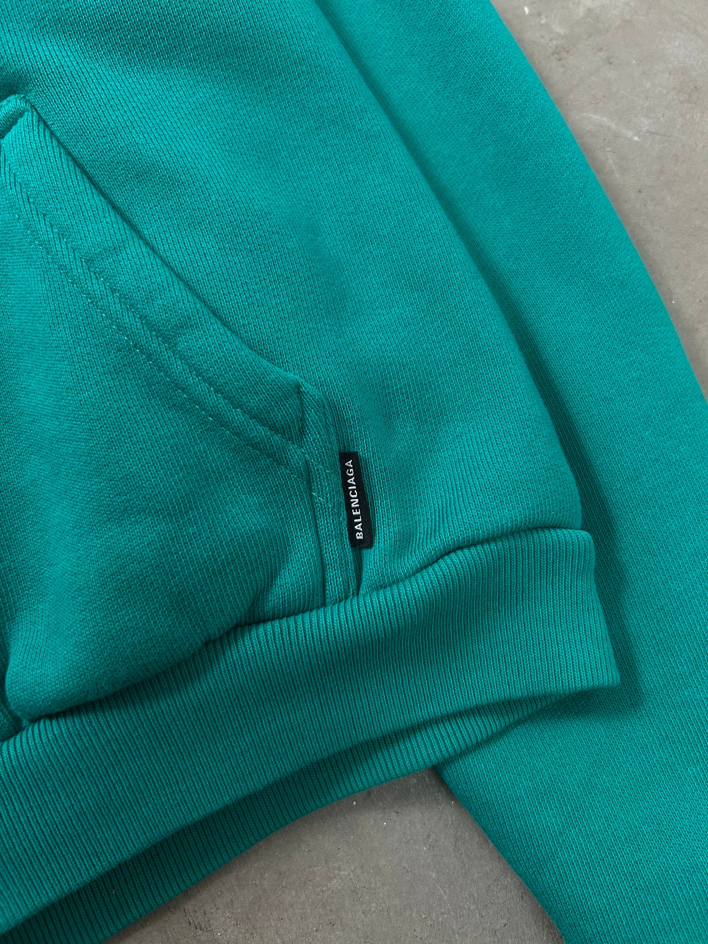 Balenciaga "I Love Techno" Cropped Hoodie