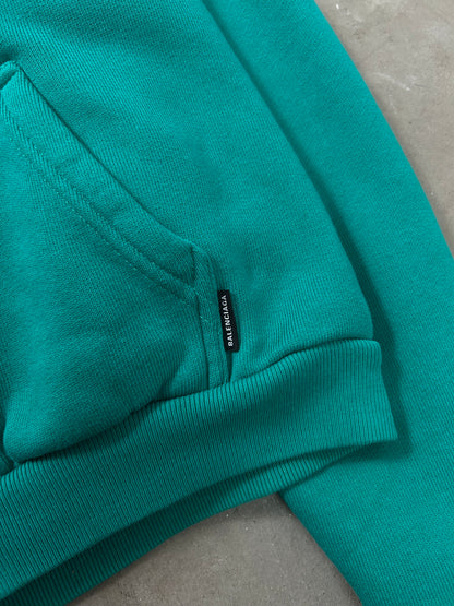 Balenciaga "I Love Techno" Cropped Hoodie
